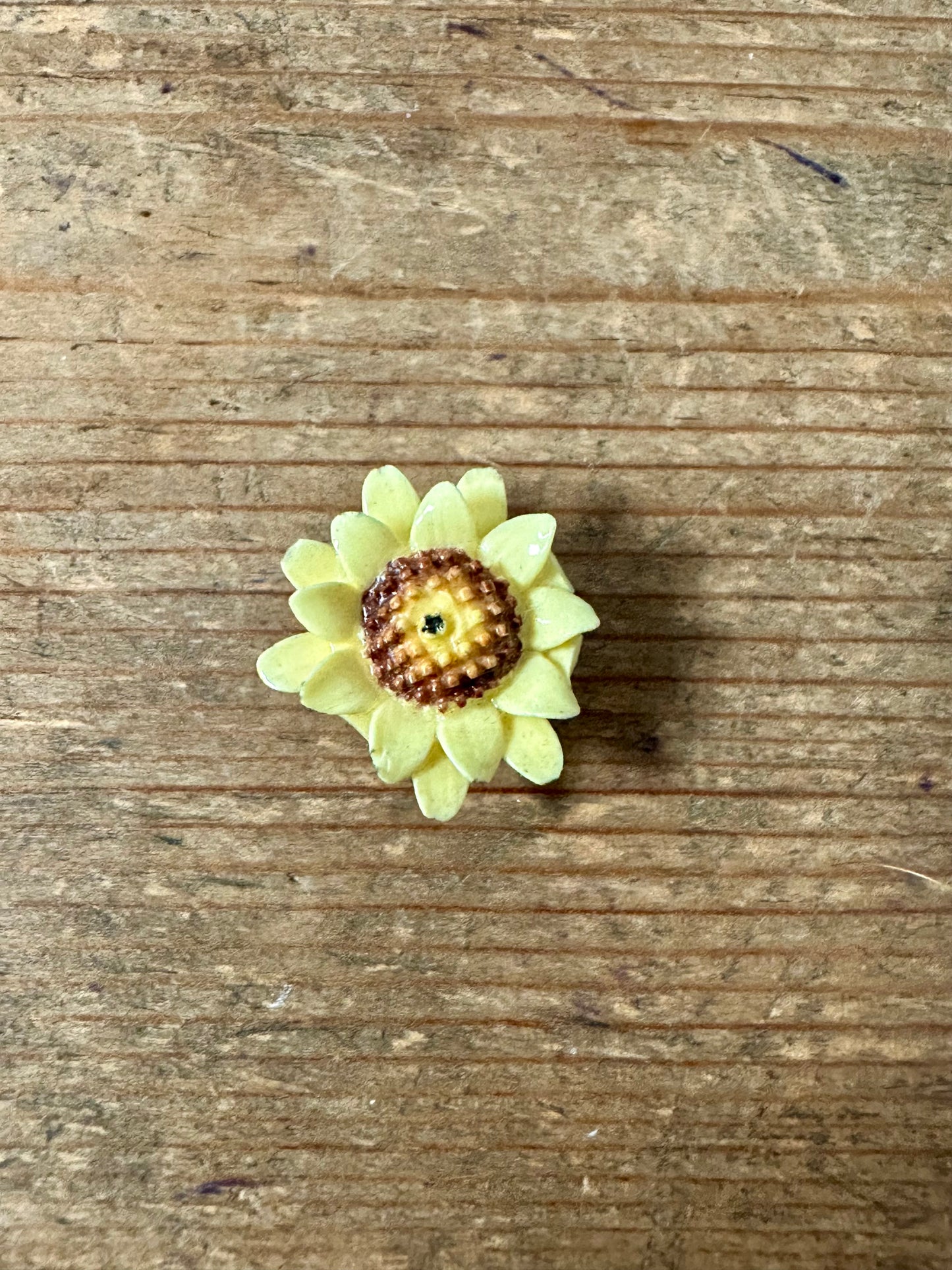 Vintage Sunflower 925 Silver Pendant