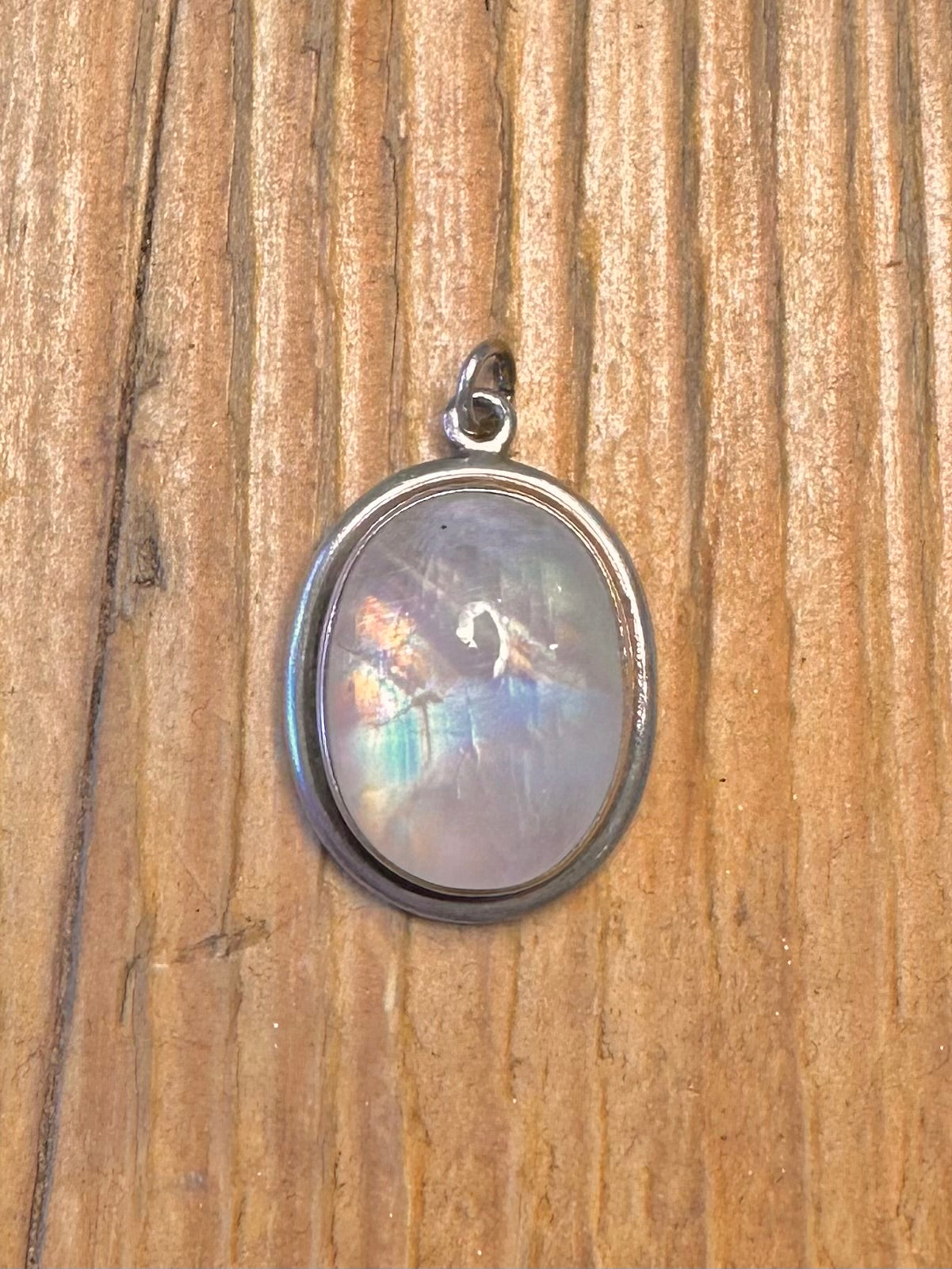 Moonstone Oval 925 Sterling Silver Pendant