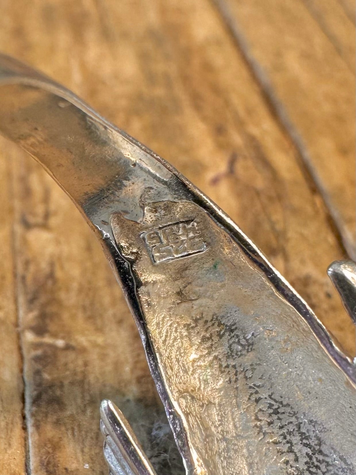 Delfin grüner Emaille-Wickelring aus 925er Sterlingsilber, Größe O1/2