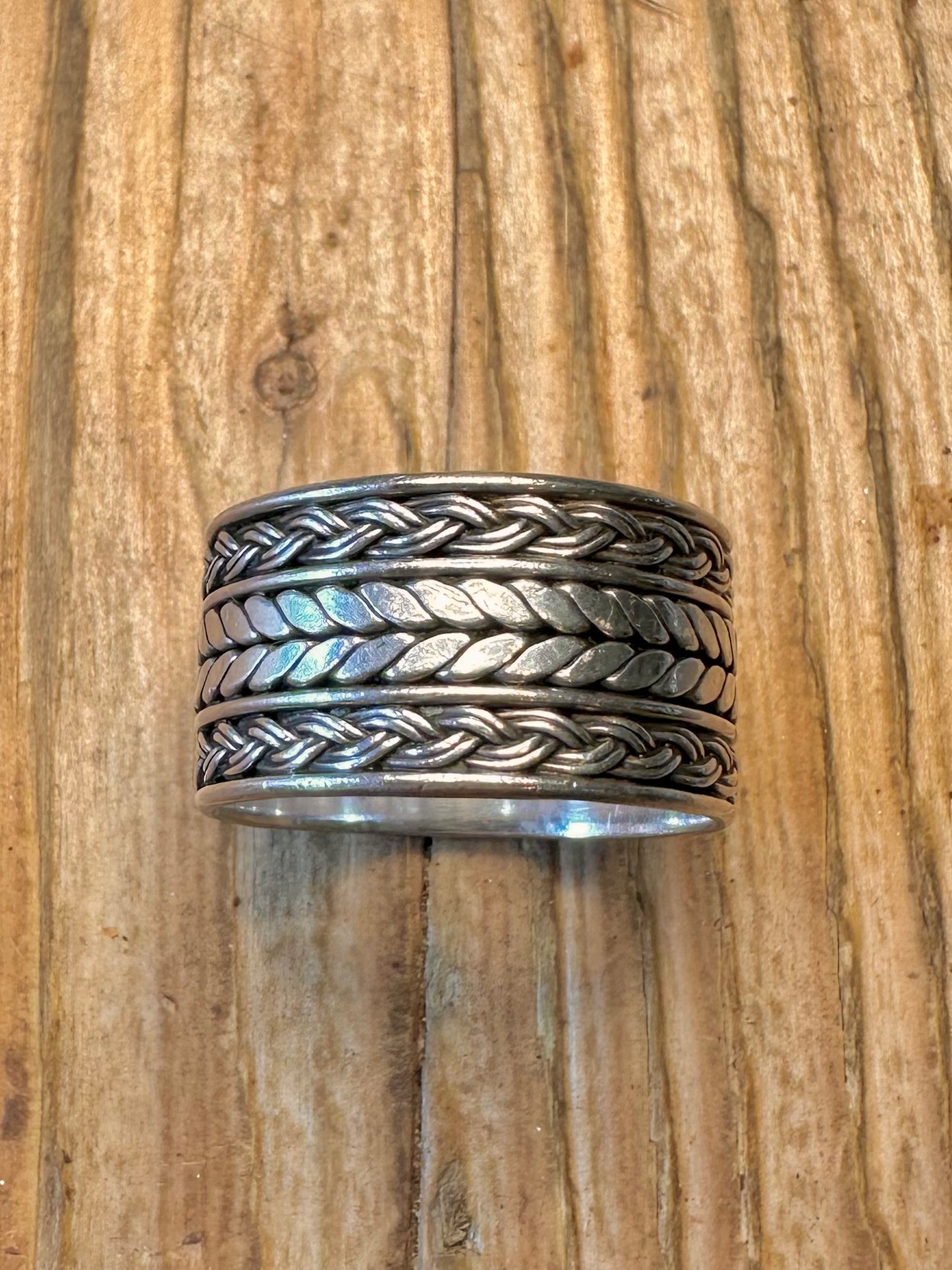 Suarti Wide Band 925 Sterling Silver Size V1/2 Ring