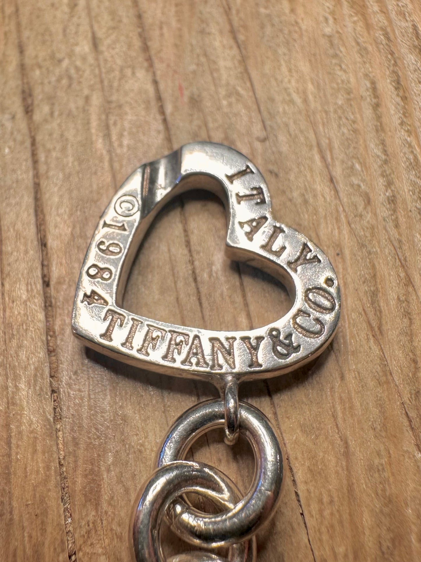 Vintage Tiffany & Co Arrow T Bar Belcher Style 925 Sterling Silver 8 inch Bracelet