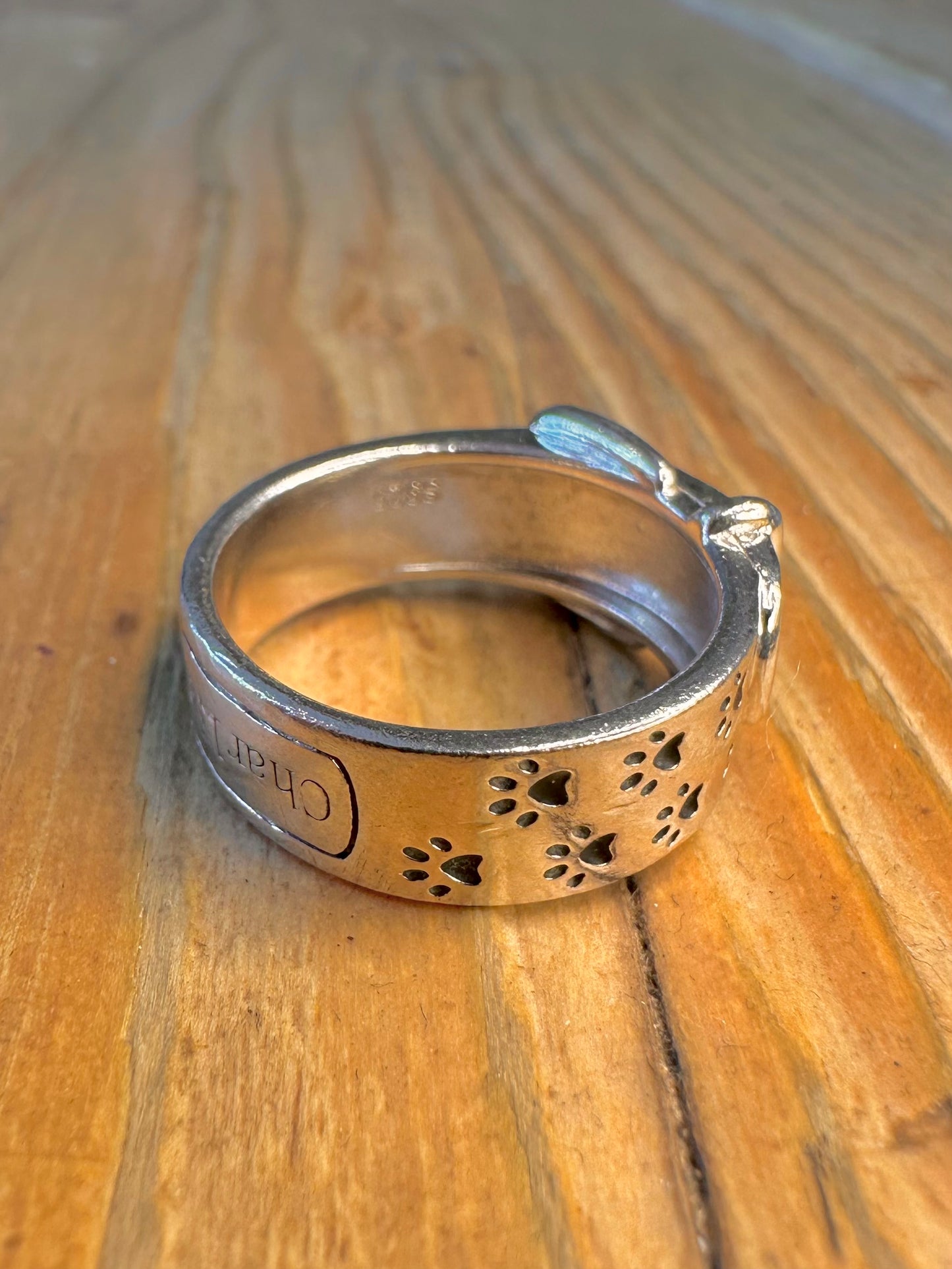 Buckle Dog Prints Charlie 925 Sterling Silver Size O Ring