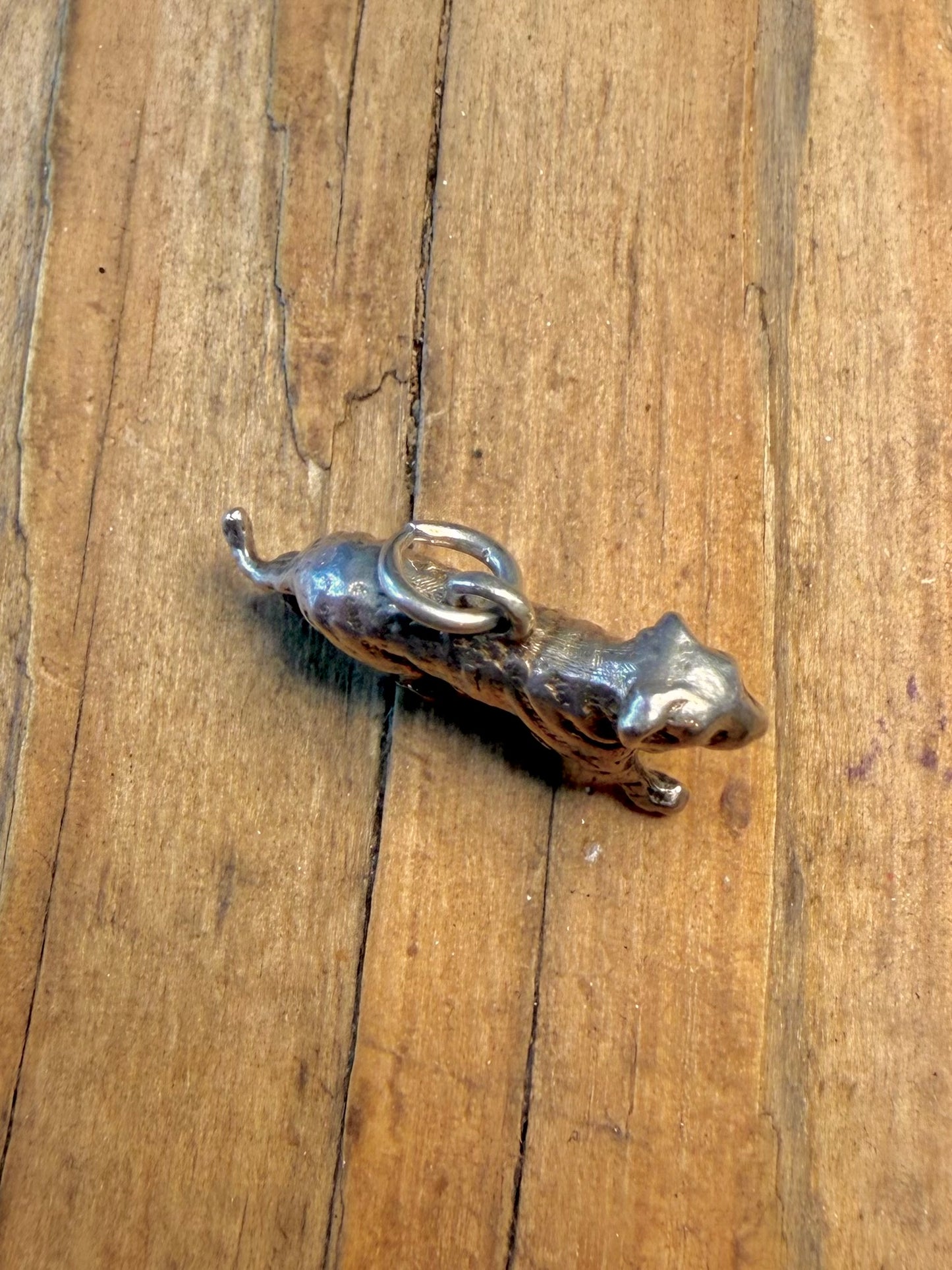 Tiger Charm 925 Sterling Silver Pendant