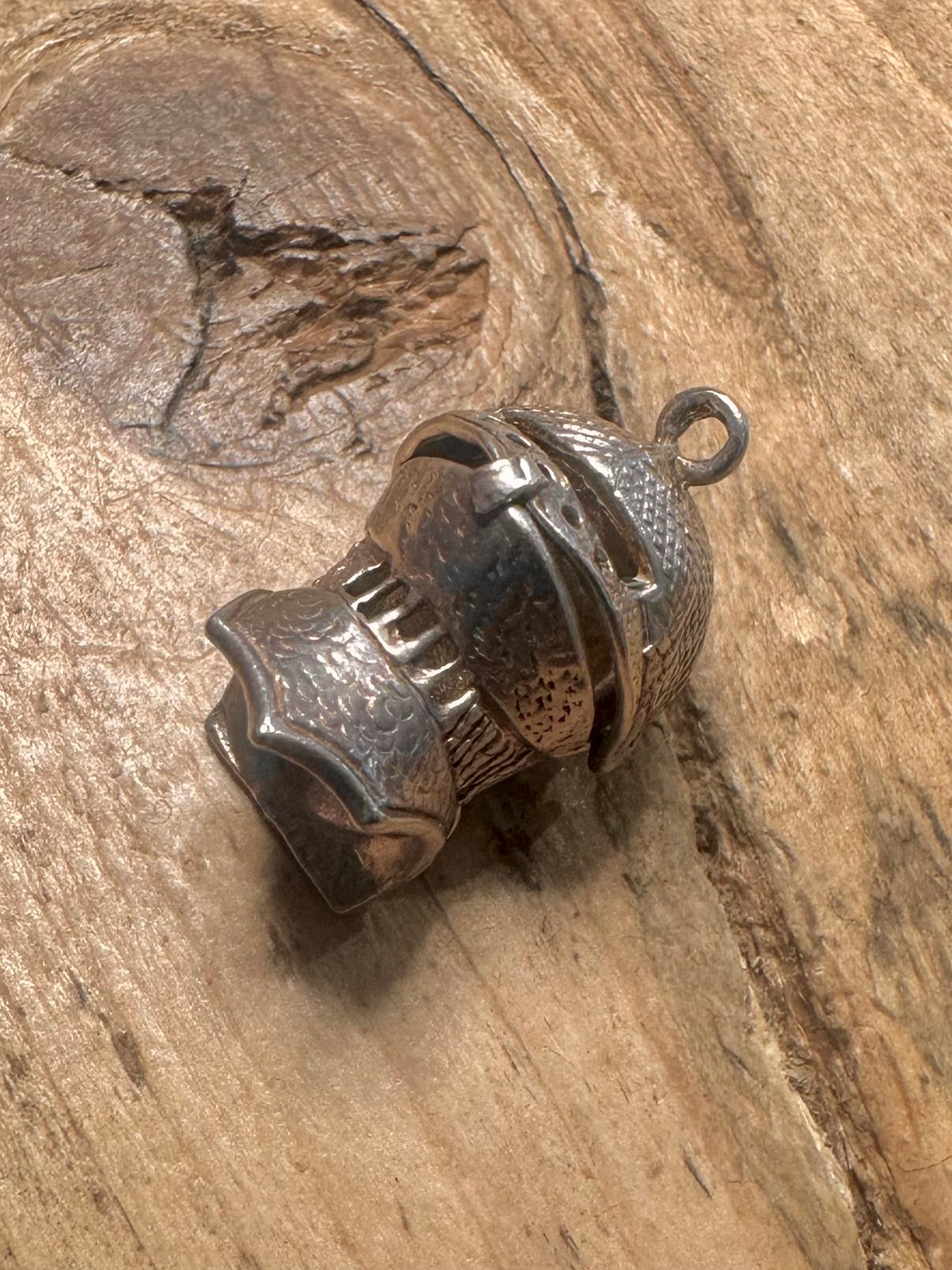 Vintage Knights Helmet 925 Silver Pendant