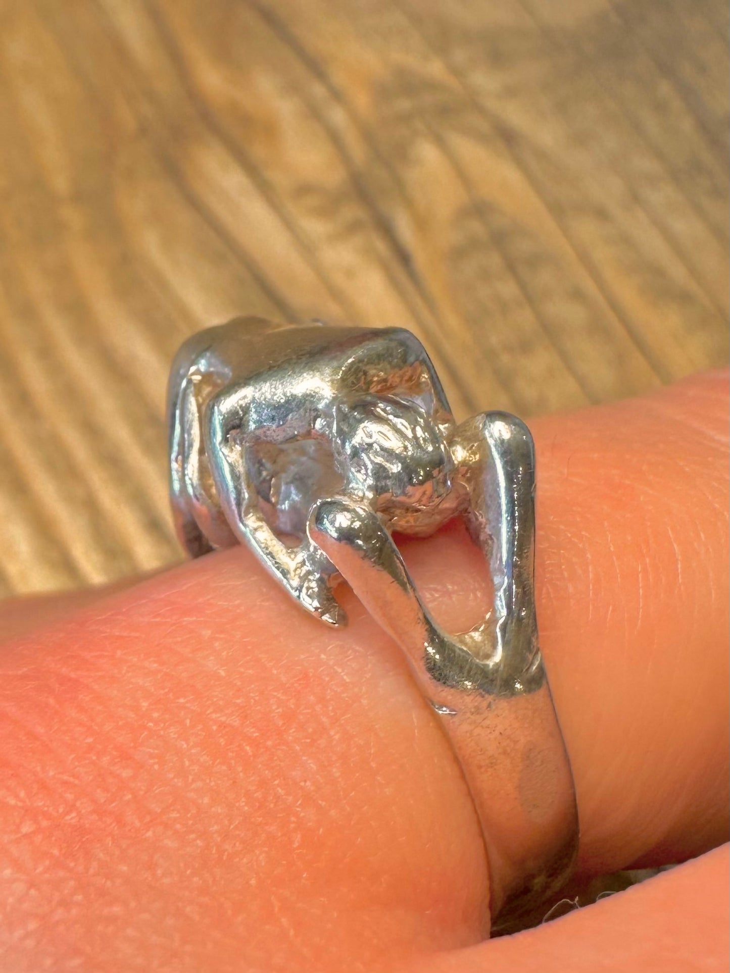 Erotisches Kama Sutra Paar 925er Sterlingsilber Ring Größe S