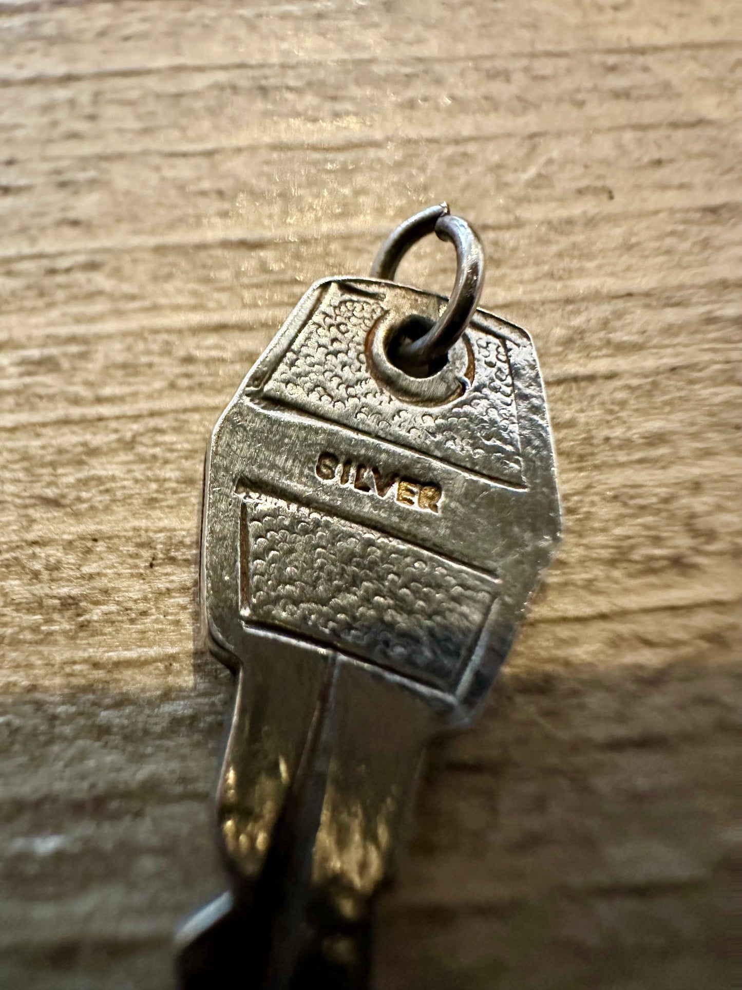 Vintage Key 925 Silver Pendant