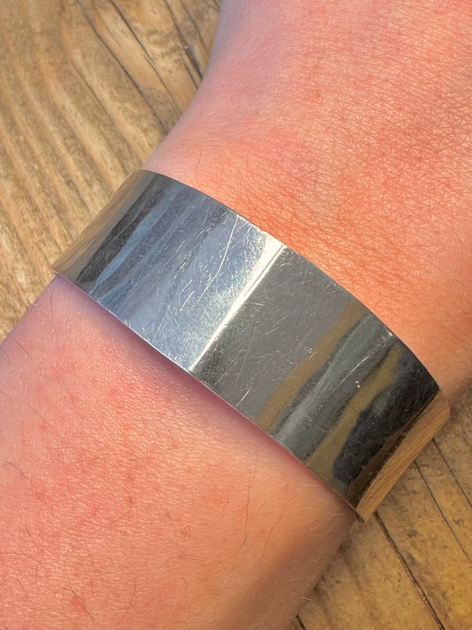 Bengt Liljedahl Sweden 1976 Cuff 925 Sterling Silver Bangle