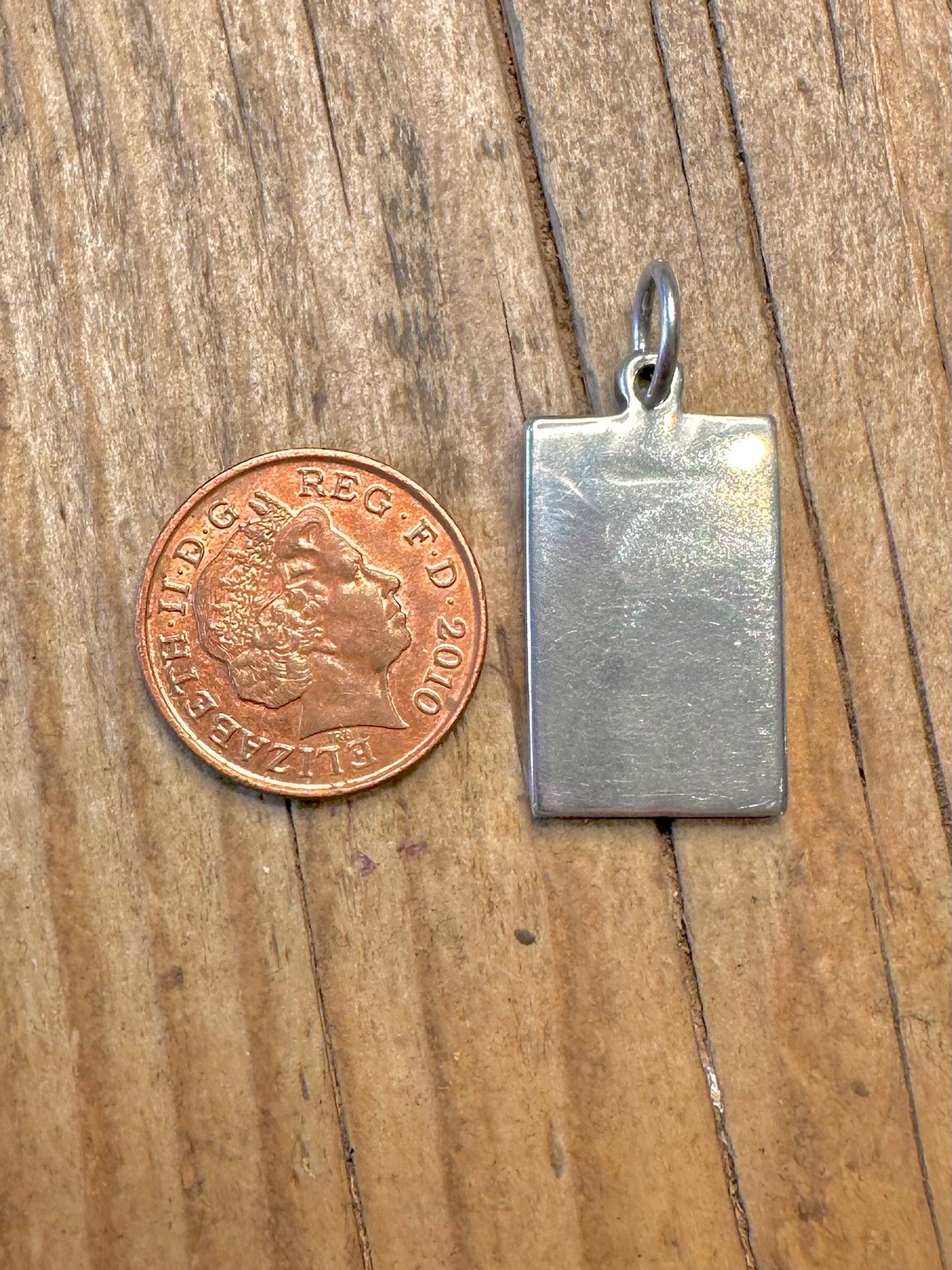Barren 1977 Hersteller E.R. Sheffield 925 Sterling Silber Anhänger