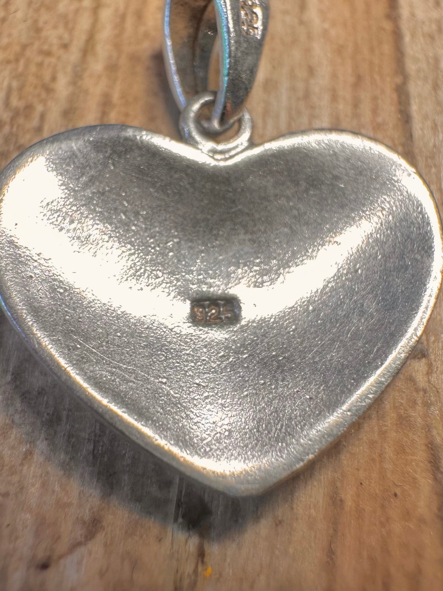 Vintage Heart 925 Sterling Silver Pendant