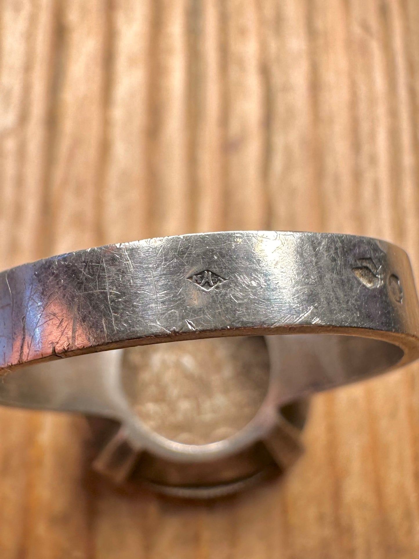 1918 Frankreich 50 Centimes 925er Sterlingsilber Ring Größe Y