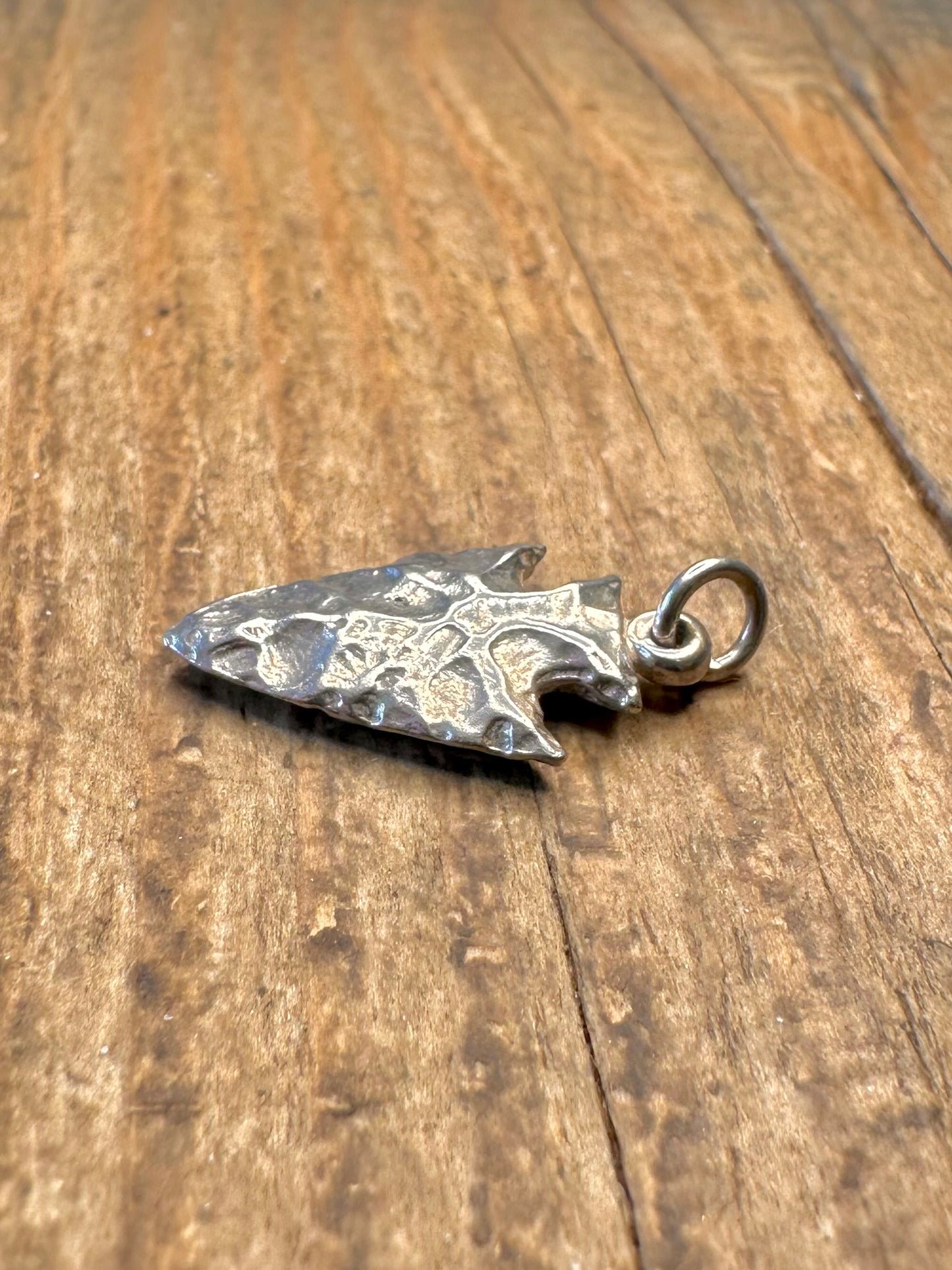 Hammered Arrowhead 925 Sterling Silver Pendant