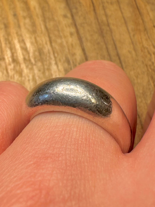 Modern Dome 925 Sterling Silver Size O Ring