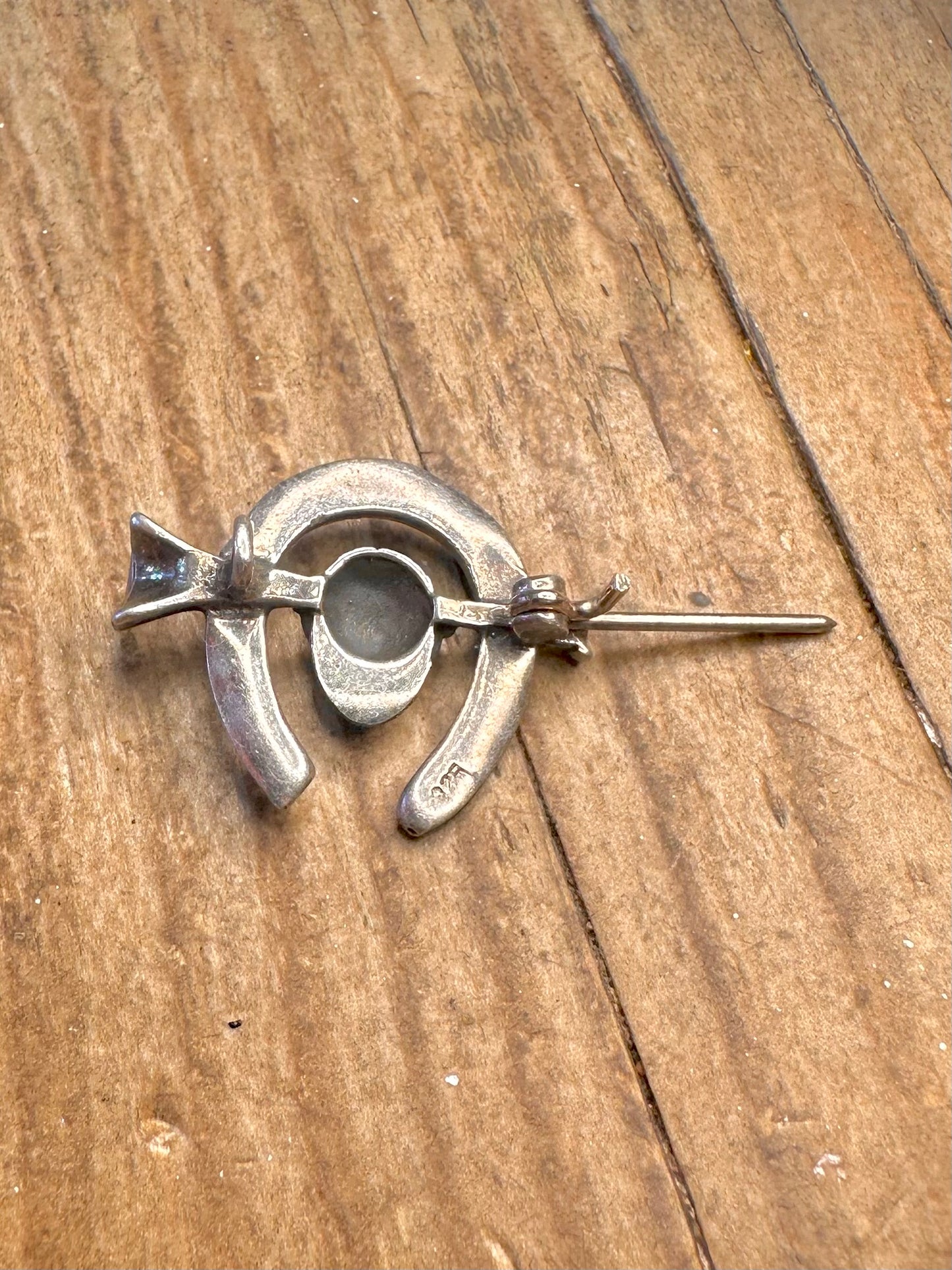 Hufeisenbrosche aus 925er Sterlingsilber