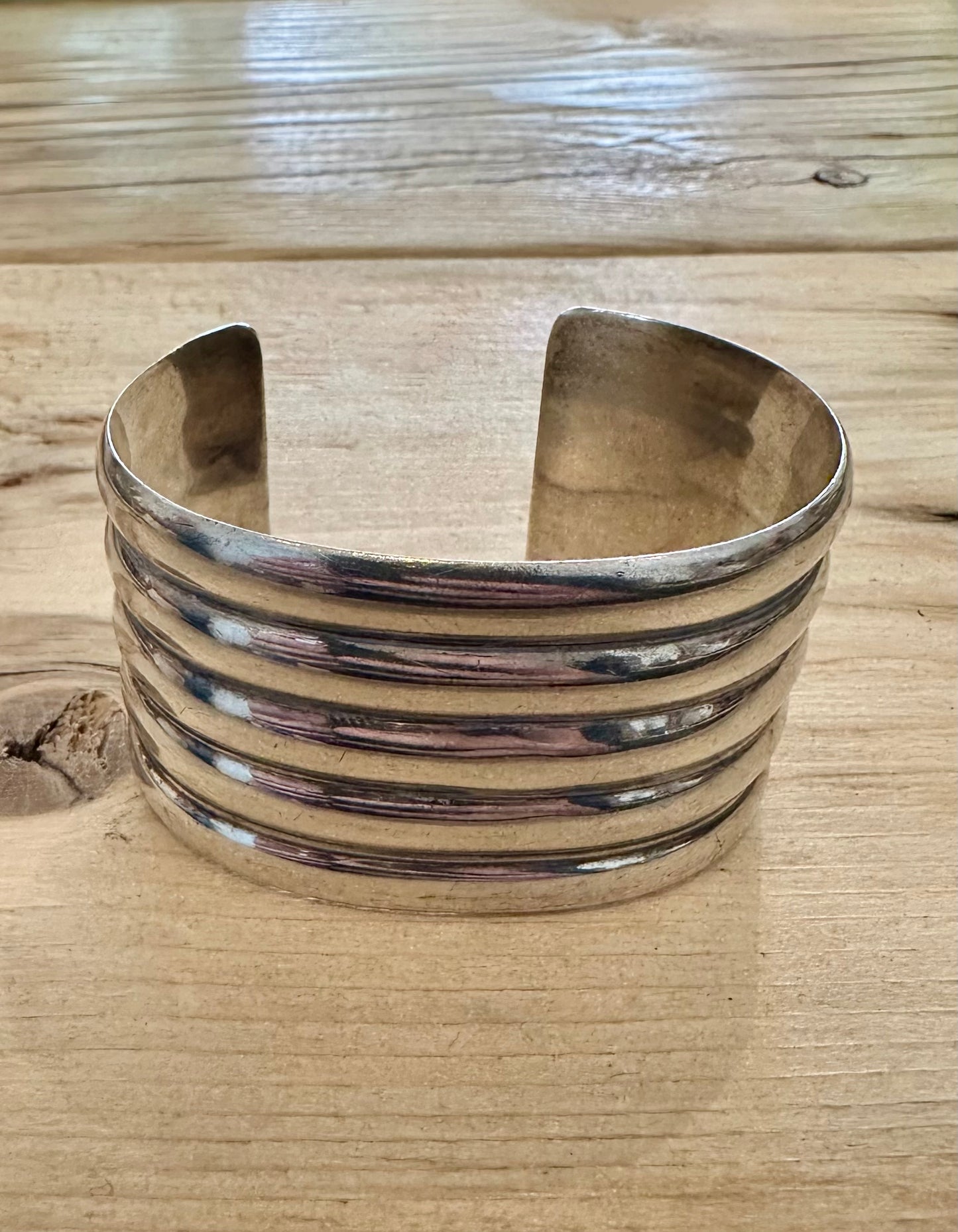 Vintage Calvin Klein Heavy Thick Cuff 925 Silver Bangle