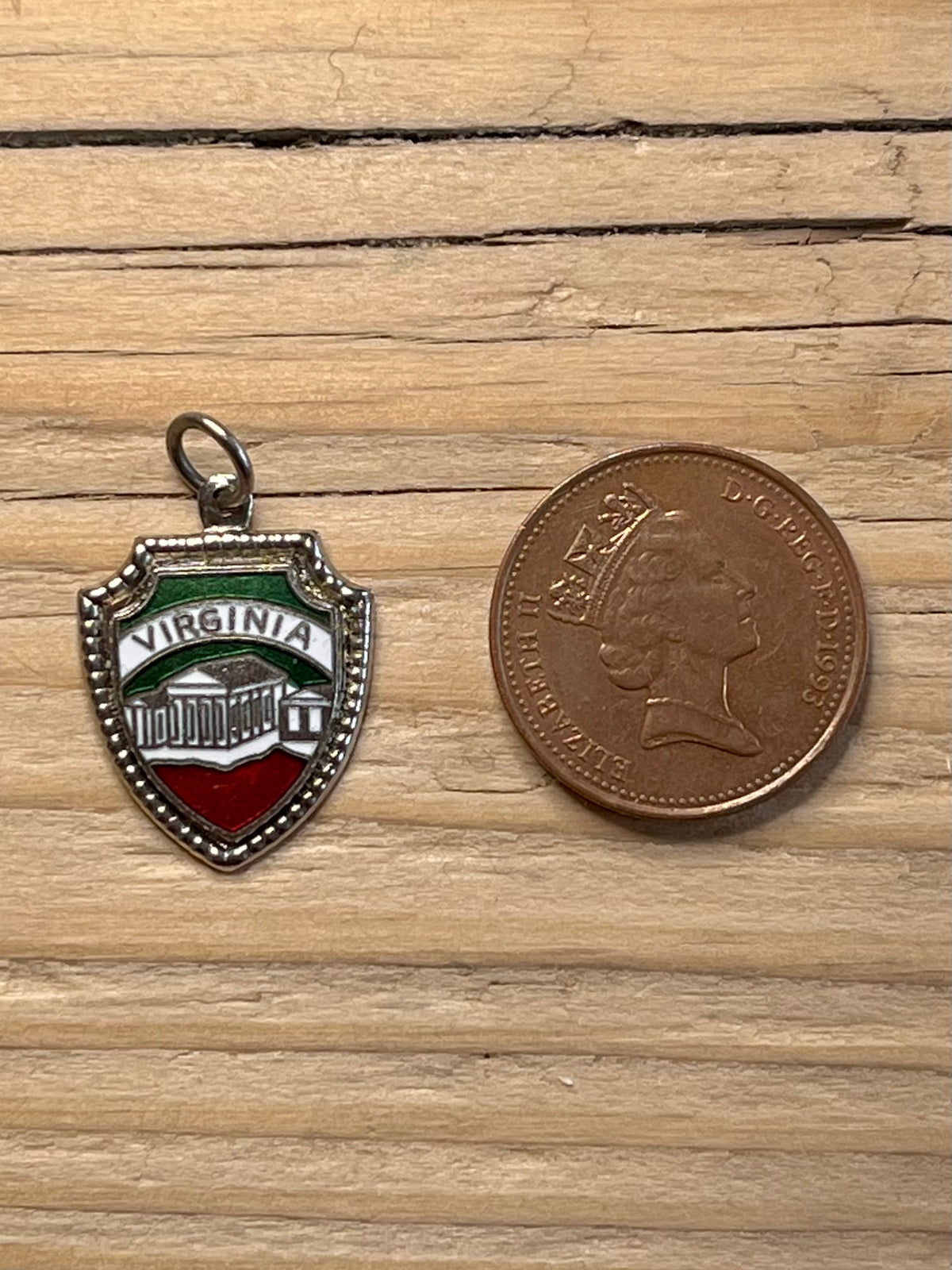 Virginia Shield 925 Sterling Silver Pendant