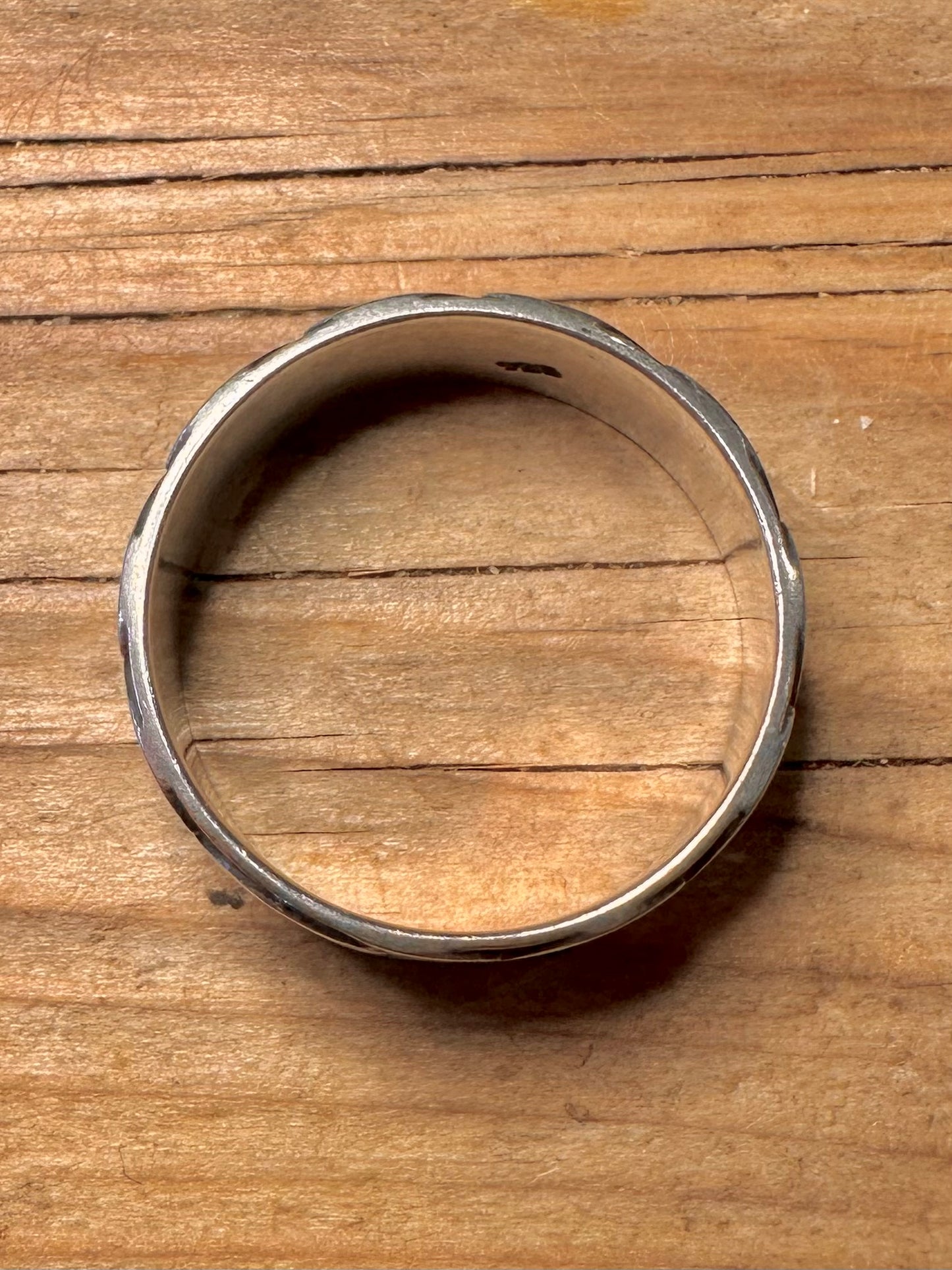 Vintage Celtic Band 925 Sterling Silver Size Z+5 Ring