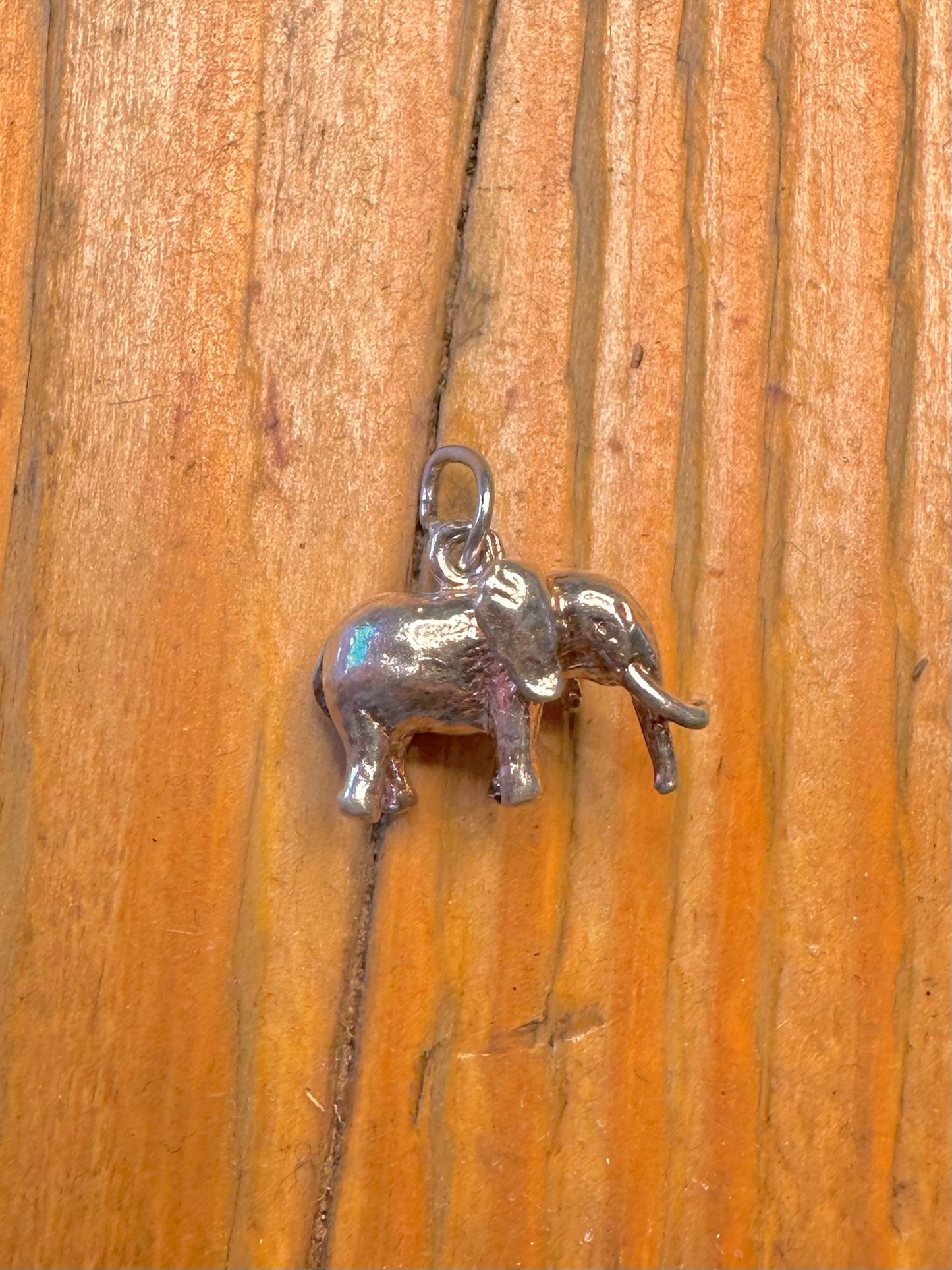 Elephant Solid 925 Sterling Silver Charm Pendant
