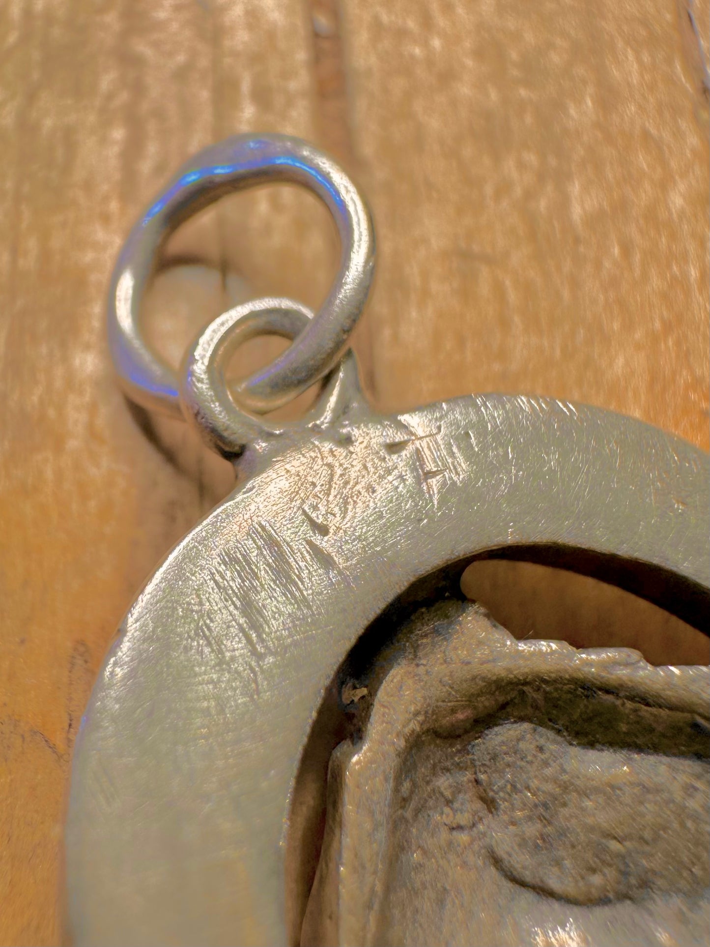 Vintage Horse and Shoe 925 Sterling Silver Pendant