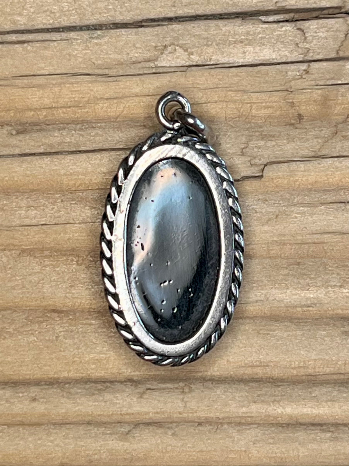 Oval Yellow Amber 925 Sterling Silver Pendant