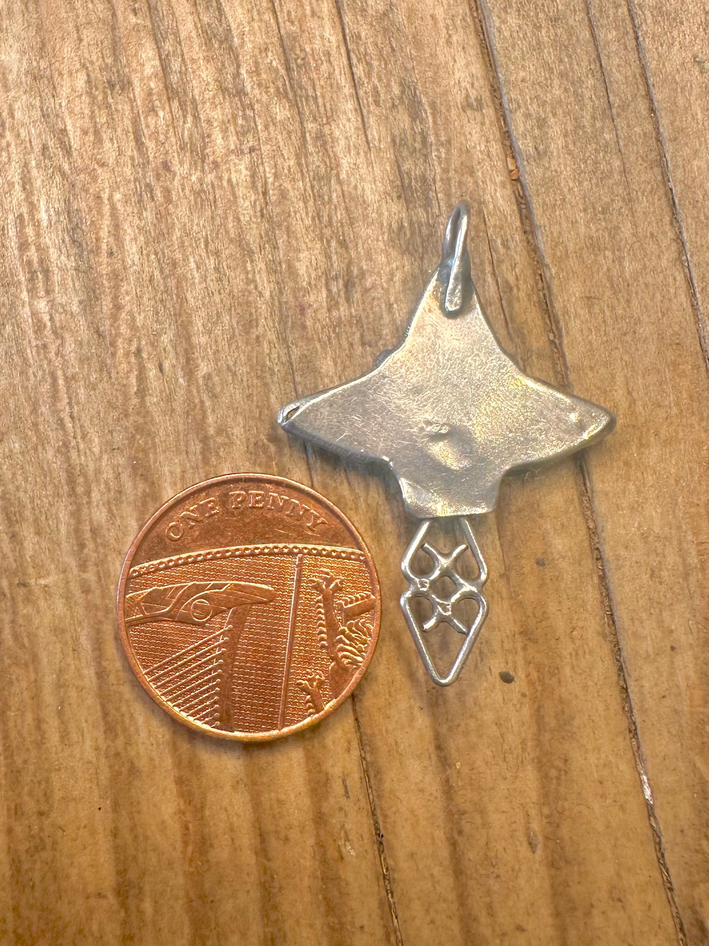 Indianischer Türkis-Kreuz-Anhänger aus 925er Sterlingsilber