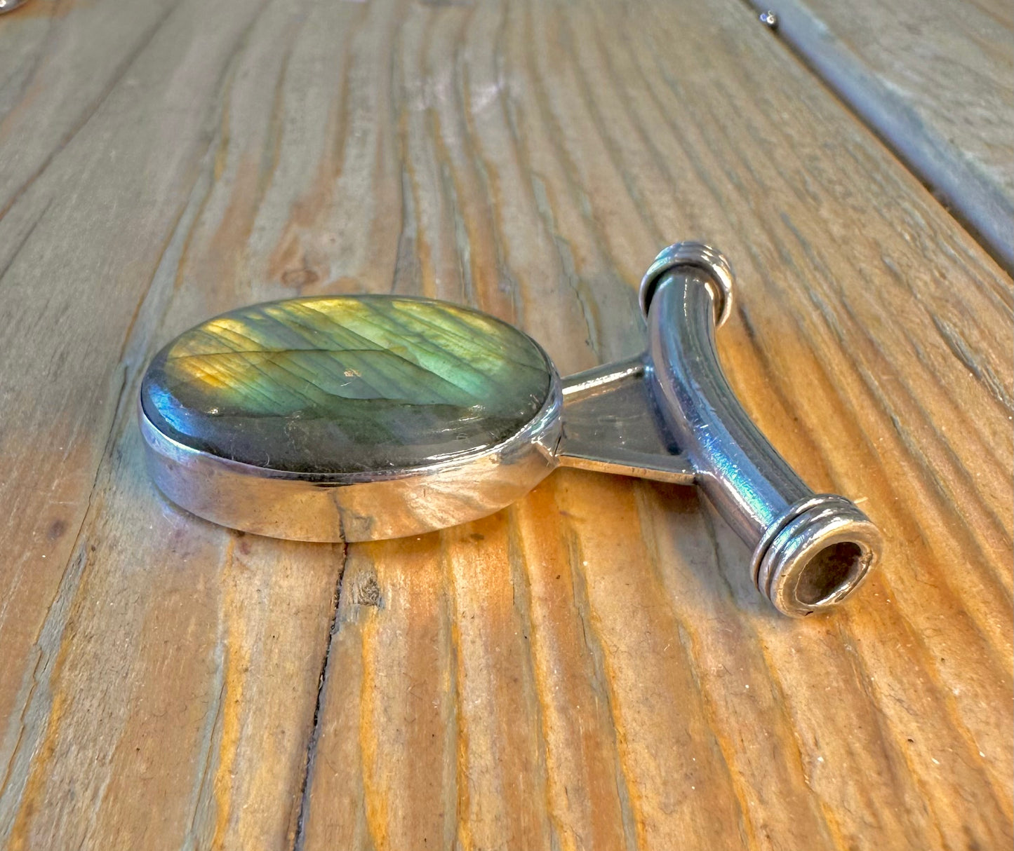 Labradorite Oval 925 Sterling Silver Pendant