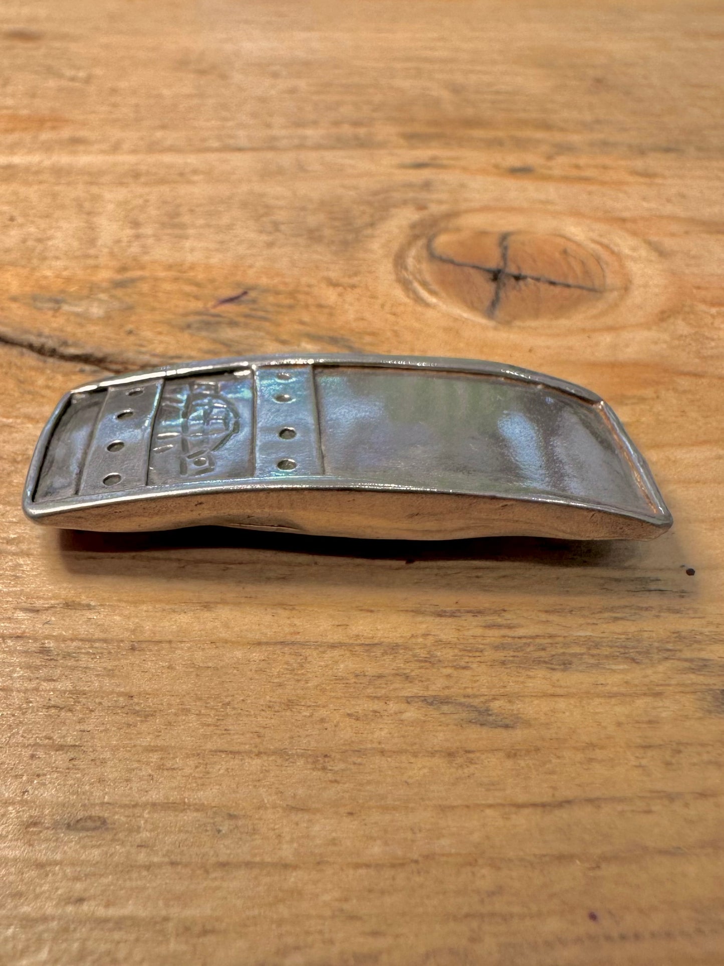 Vintage UFO Bar 925 Silver Brooch