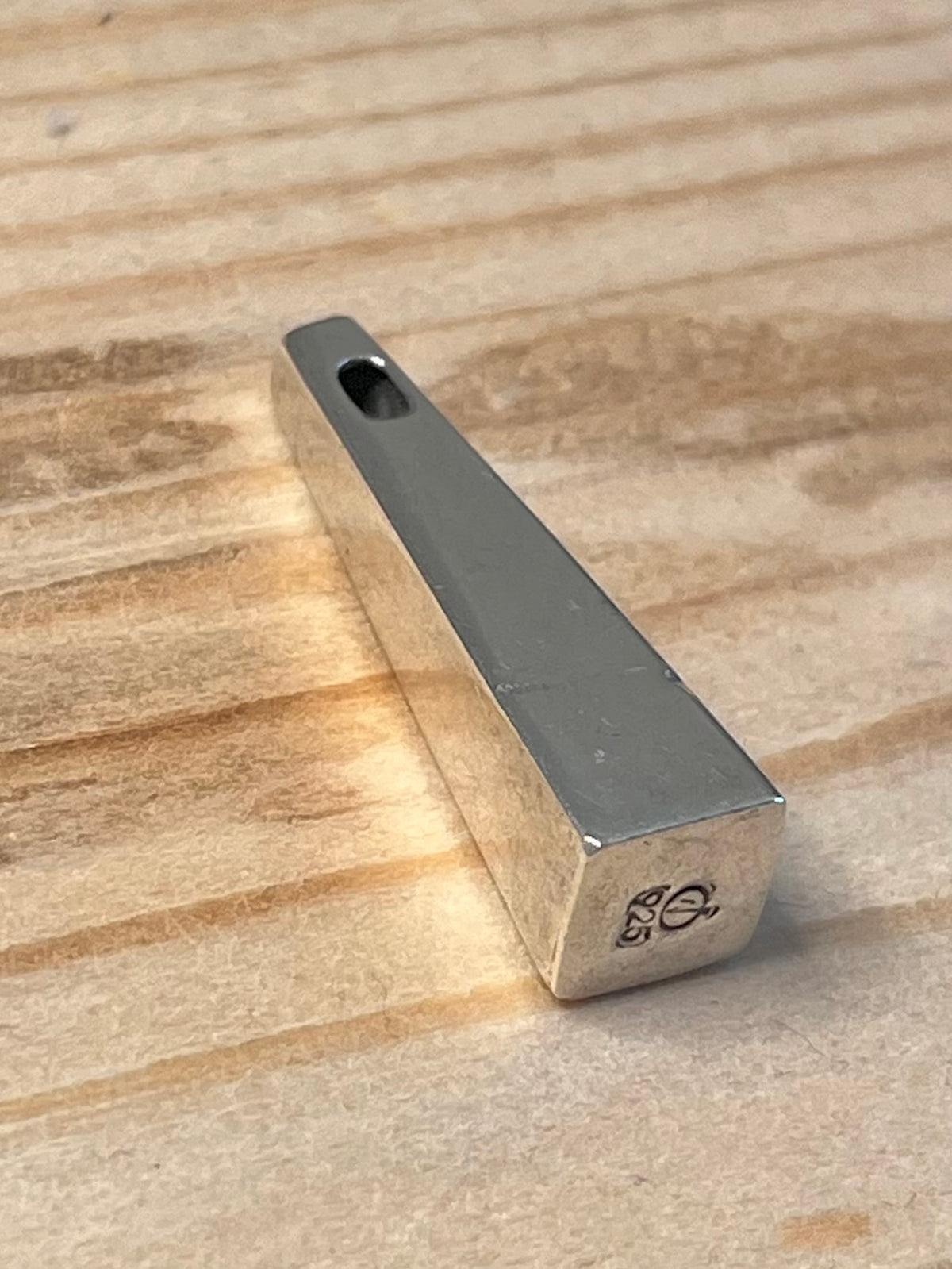 Minimalistic Triangle Bar 925 Sterling Silver Pendant