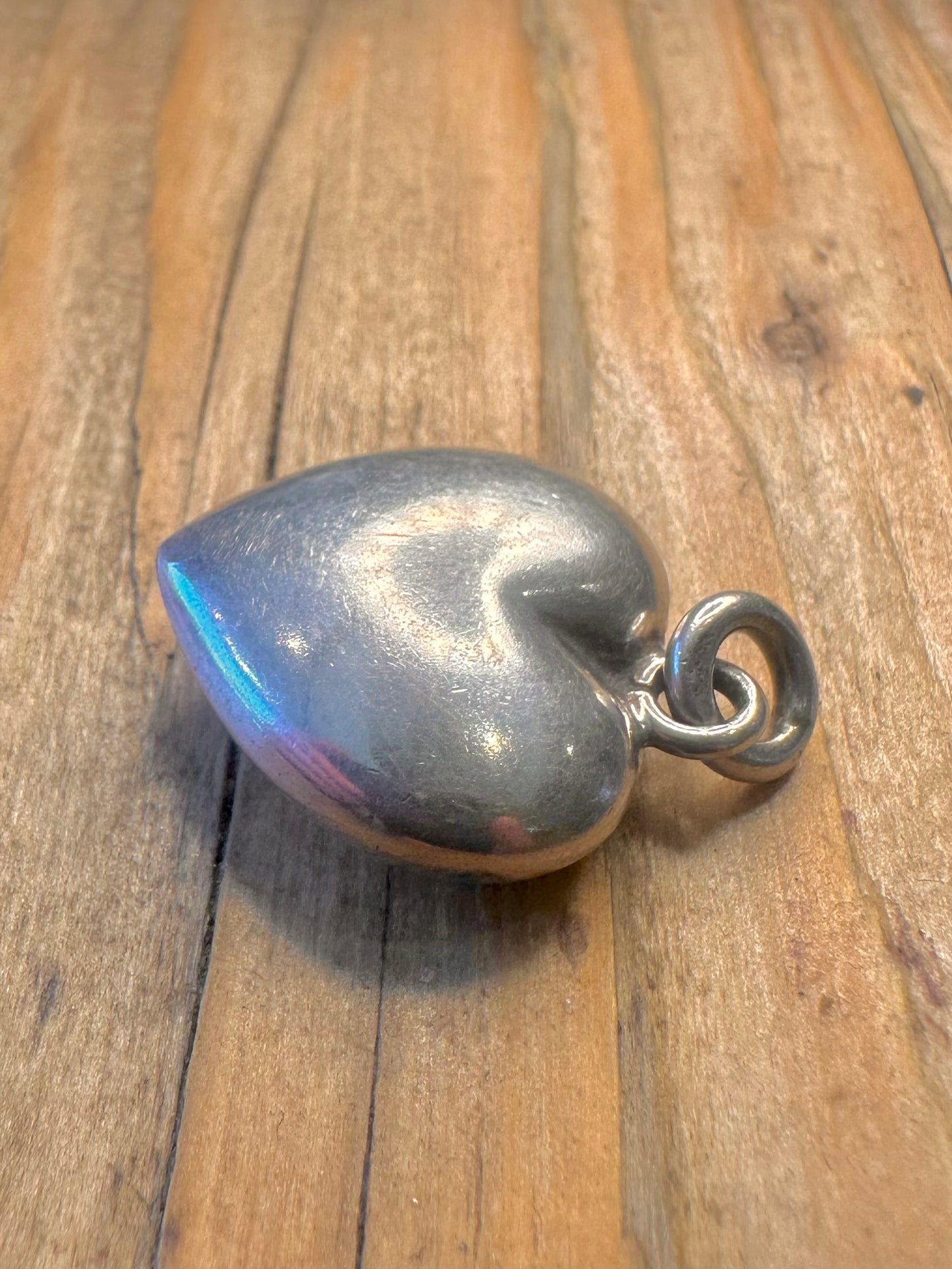 Puff Heart 925 Sterling Silver Pendant