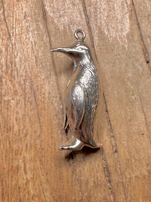 Vintage Penguin 925 Sterling Silver Charm Pendant