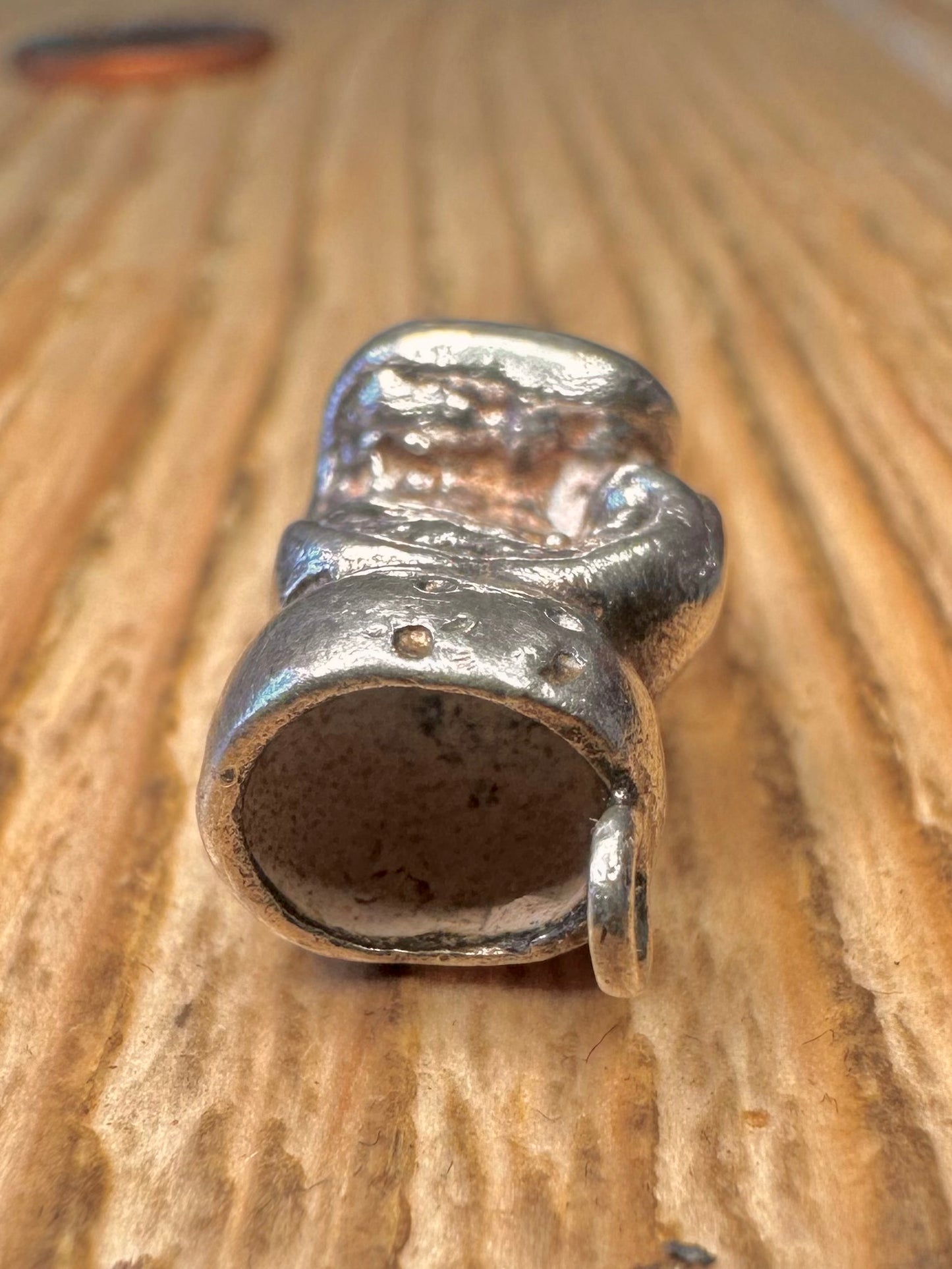 Vintage 1978 Boxing Gloves 925 Sterling Silver Charm Pendant