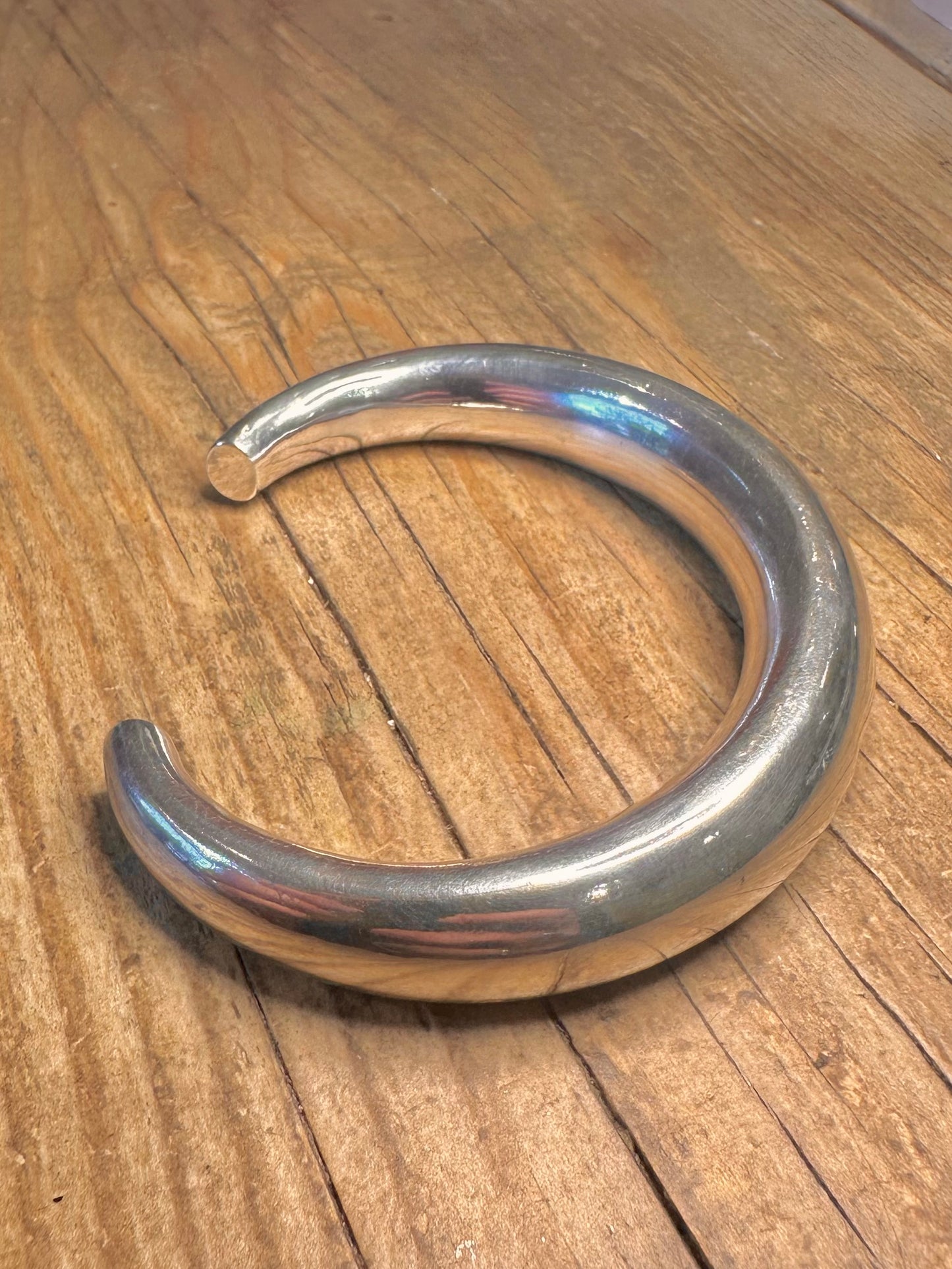 Massiver Armreif Hohl 925 Sterling Silber