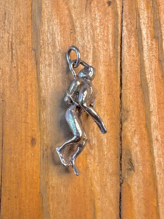 Scuba Diver 925 Sterling Silver Charm Pendant