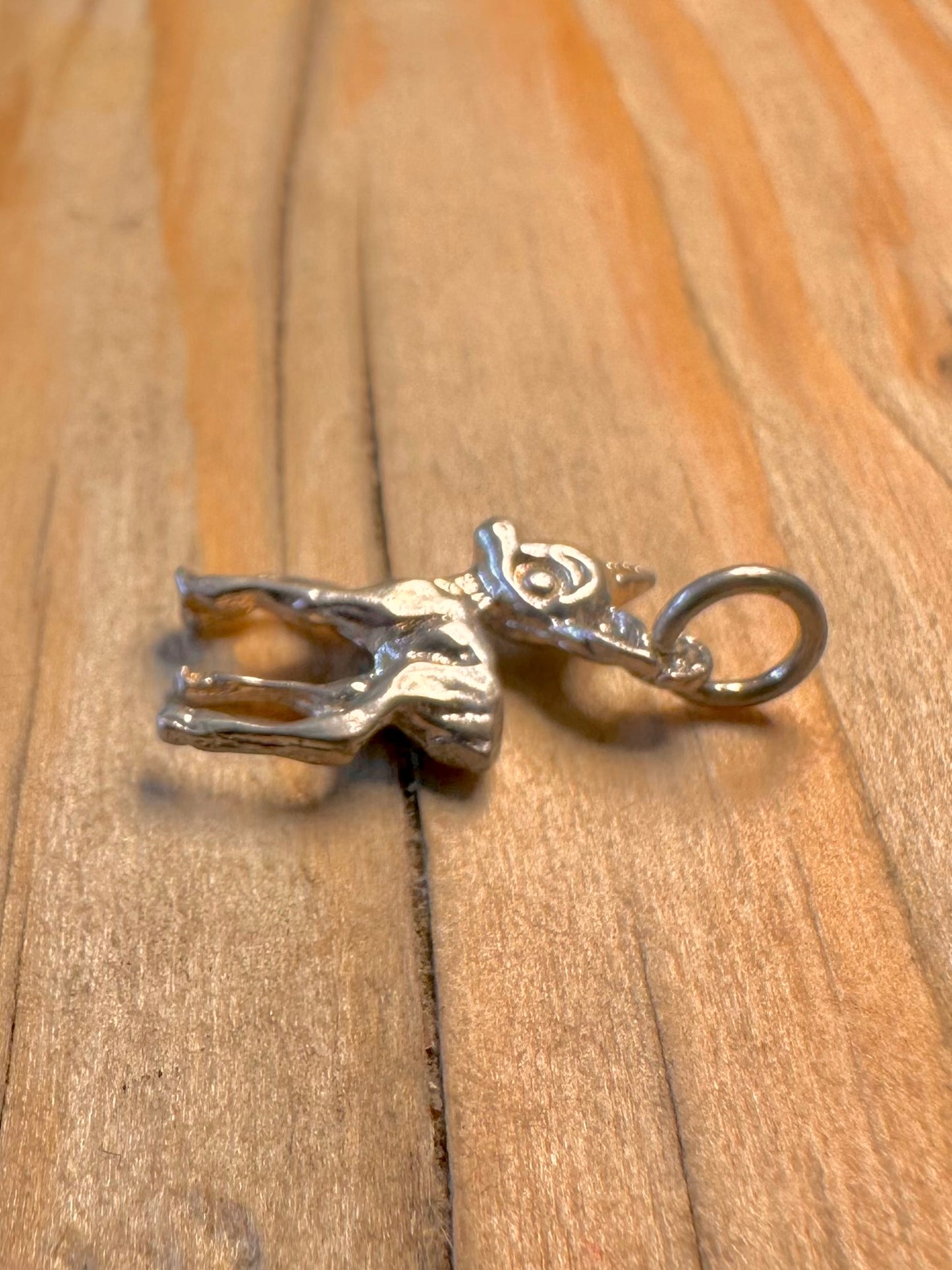 Vintage Bambi Deer 925 Sterling Silver Charm Pendant