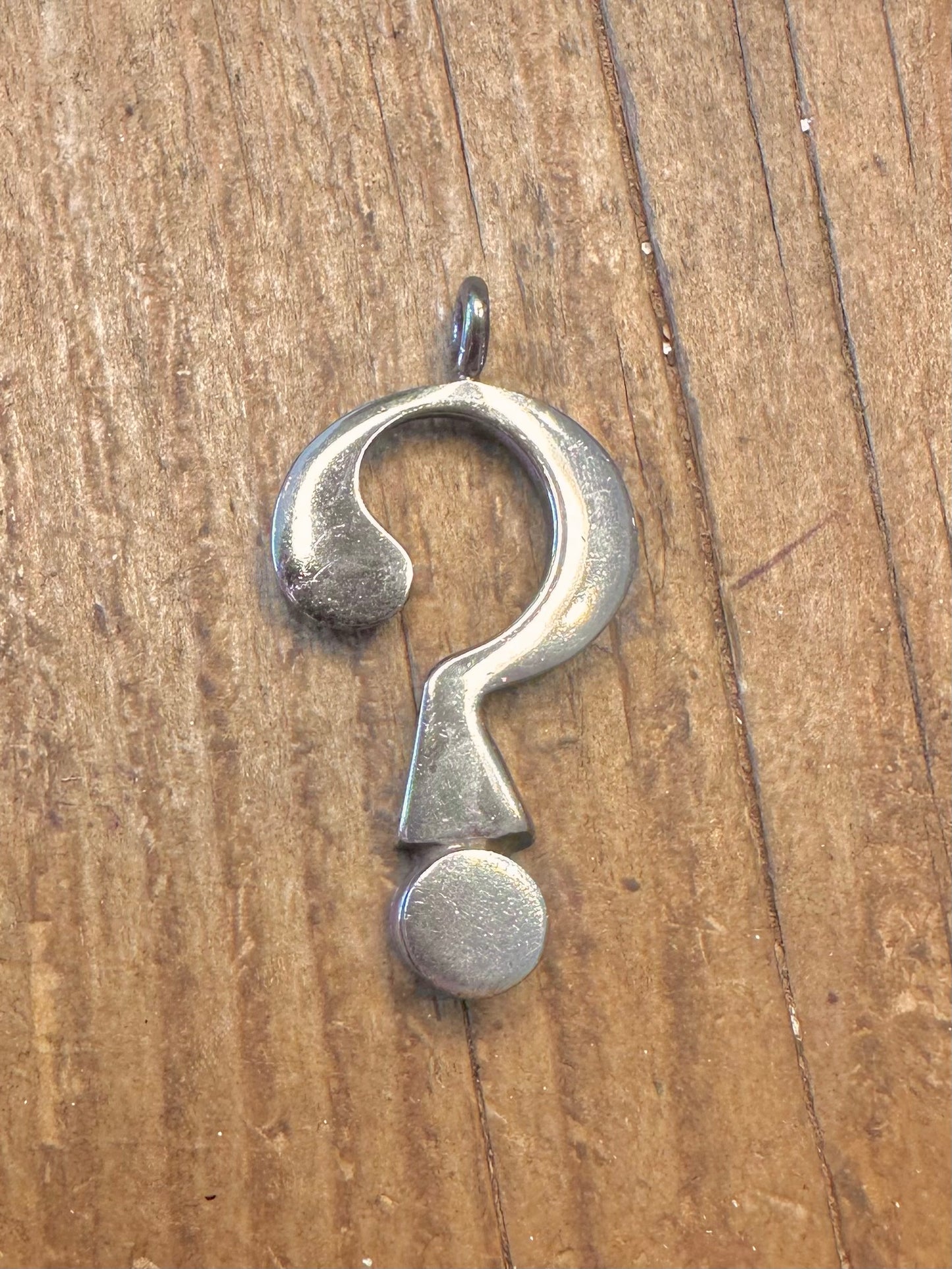 Question Mark 925 Sterling Silver Pendant
