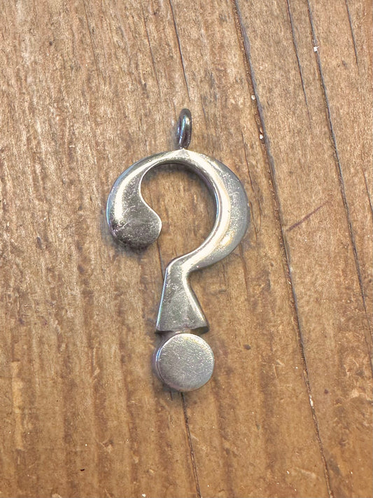 Question Mark 925 Sterling Silver Pendant