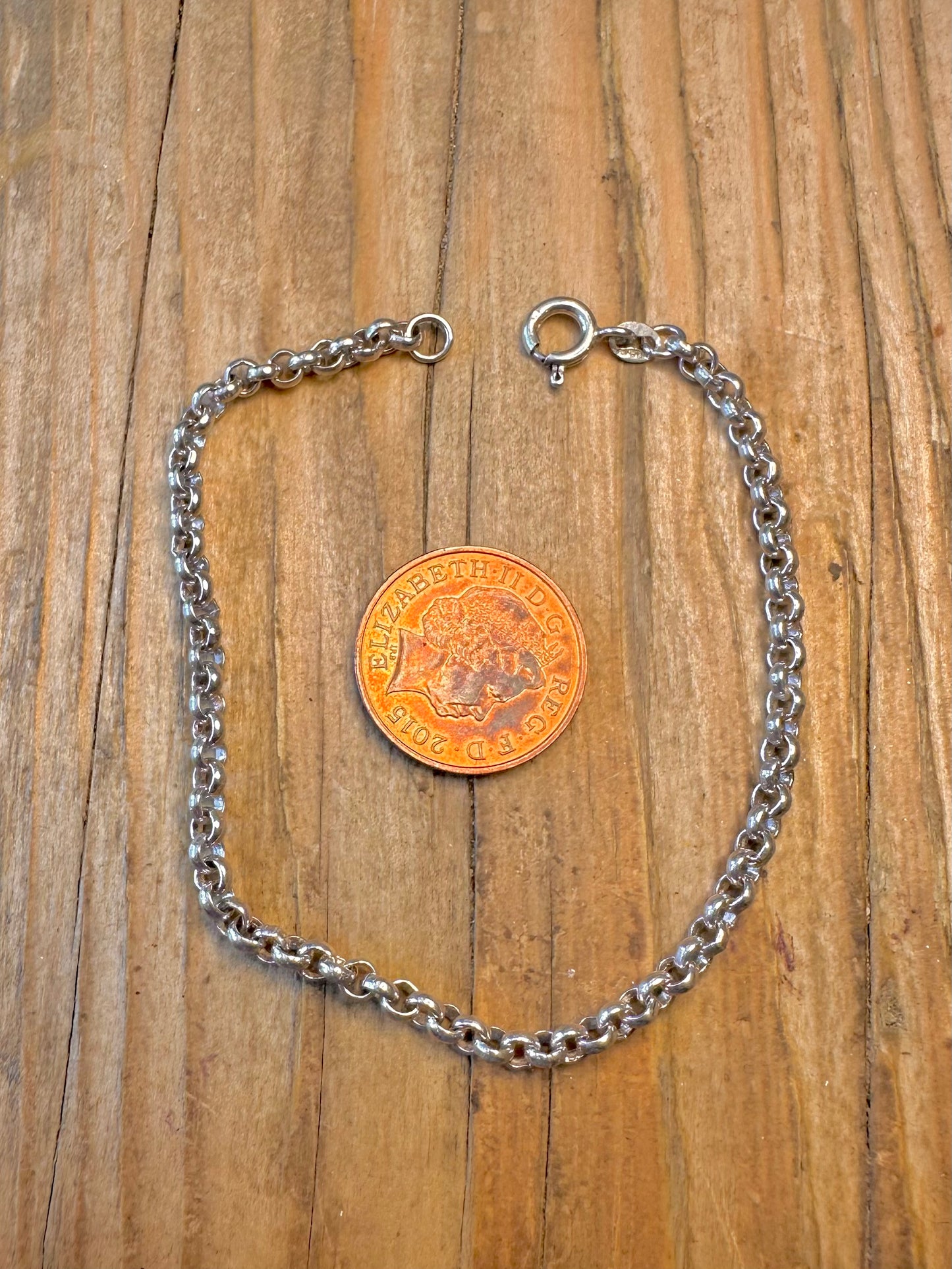 Belcher Chain 925 Sterling Silver 7.5 inch Bracelet