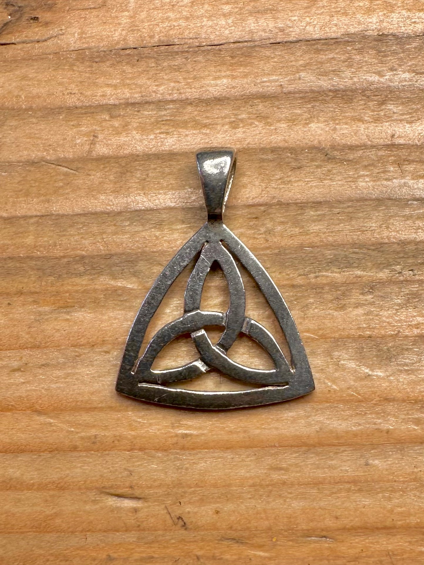 Celtic Knot Triangle 925 Sterling Silver Pendant