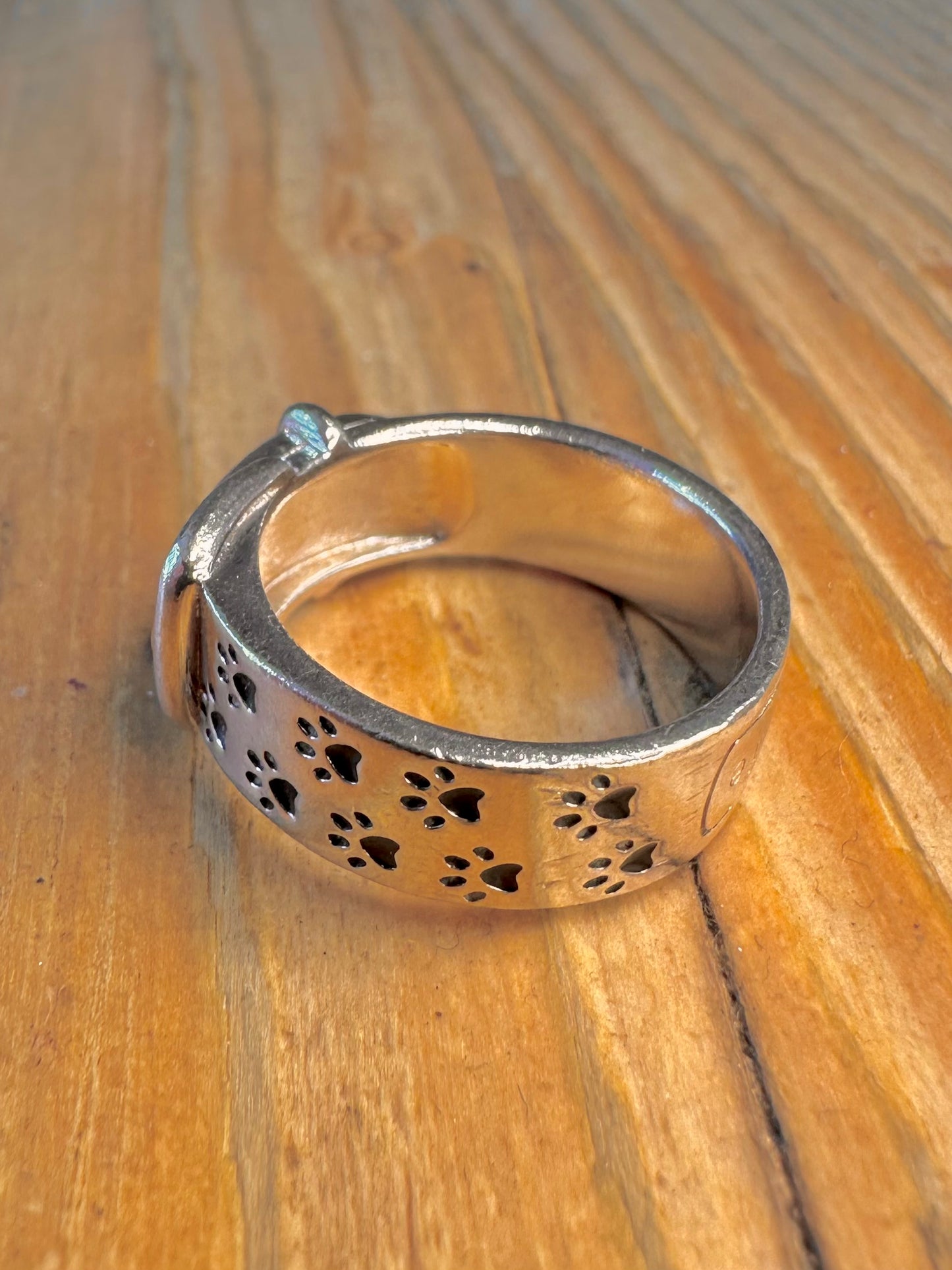 Buckle Dog Prints Charlie 925 Sterling Silver Size O Ring