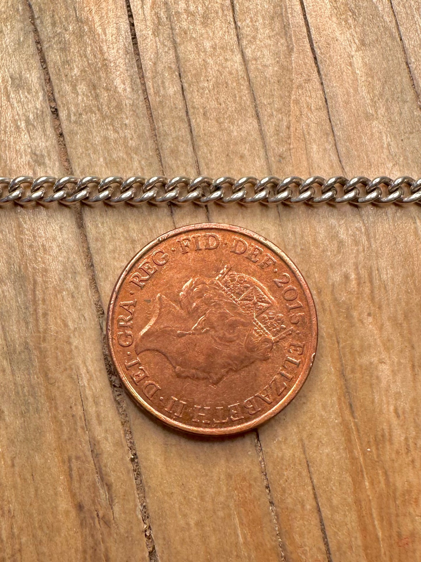 Vintage Curb Chain 925 Sterling Silver  20.1 inch Necklace