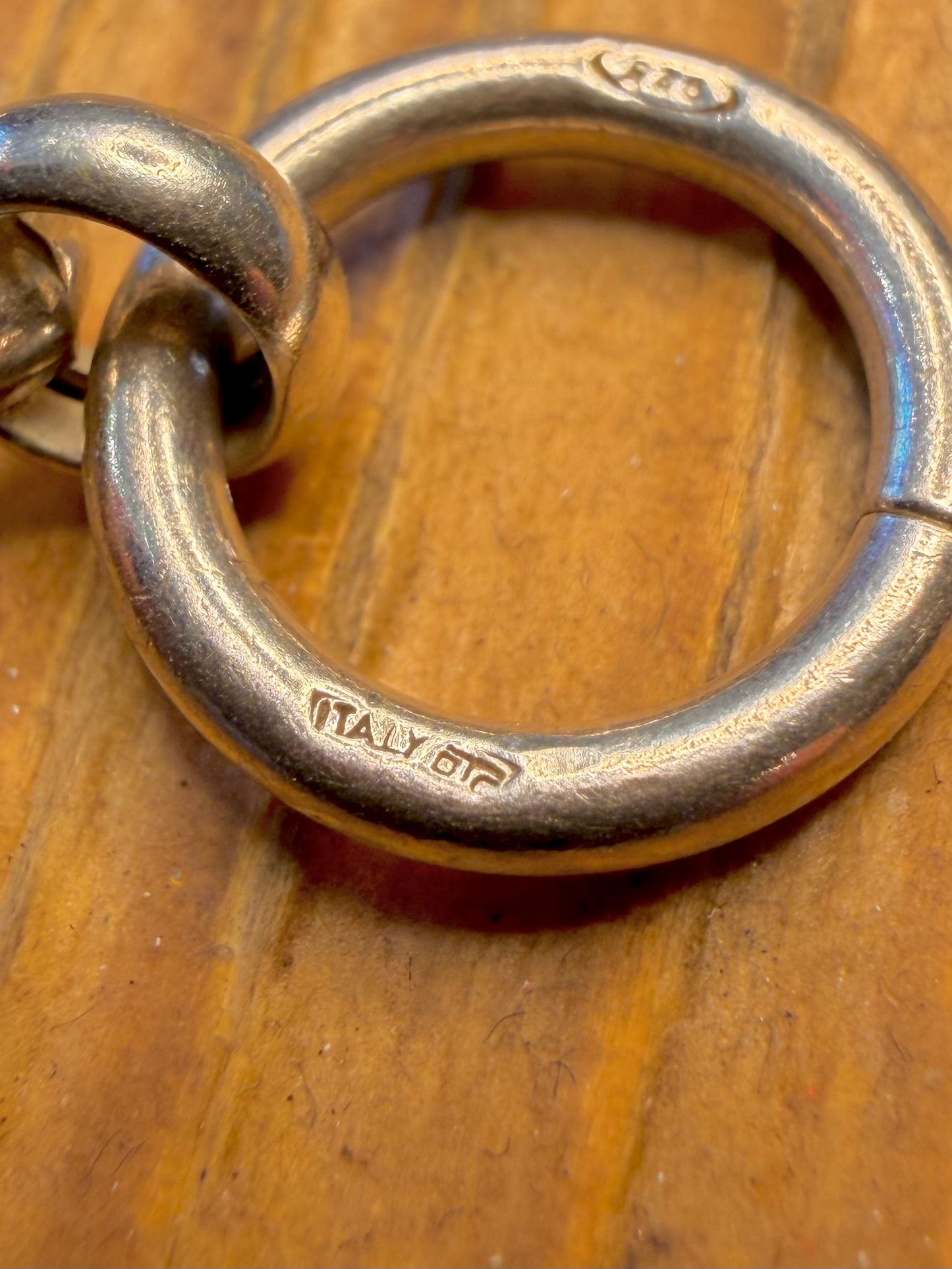 Belcher T Bar Clasp Italy 925 Sterling Silver 8.5 inch Bracelet