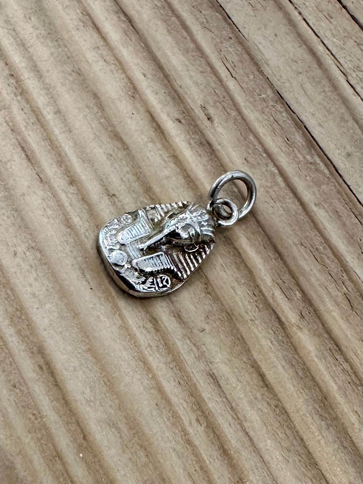 Vintage Pharaoh Head 925 Silver Pendant