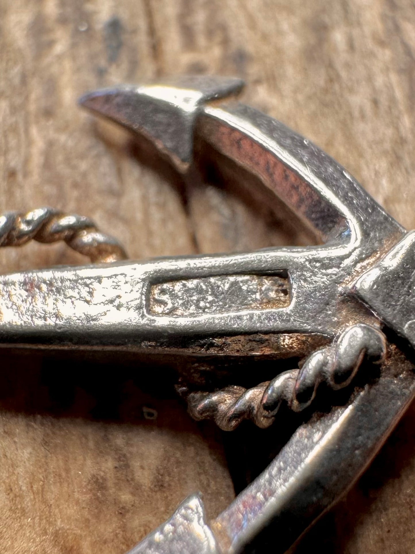 Vintage Anker Hersteller CHIM 925 Sterling Silber Charm Anhänger