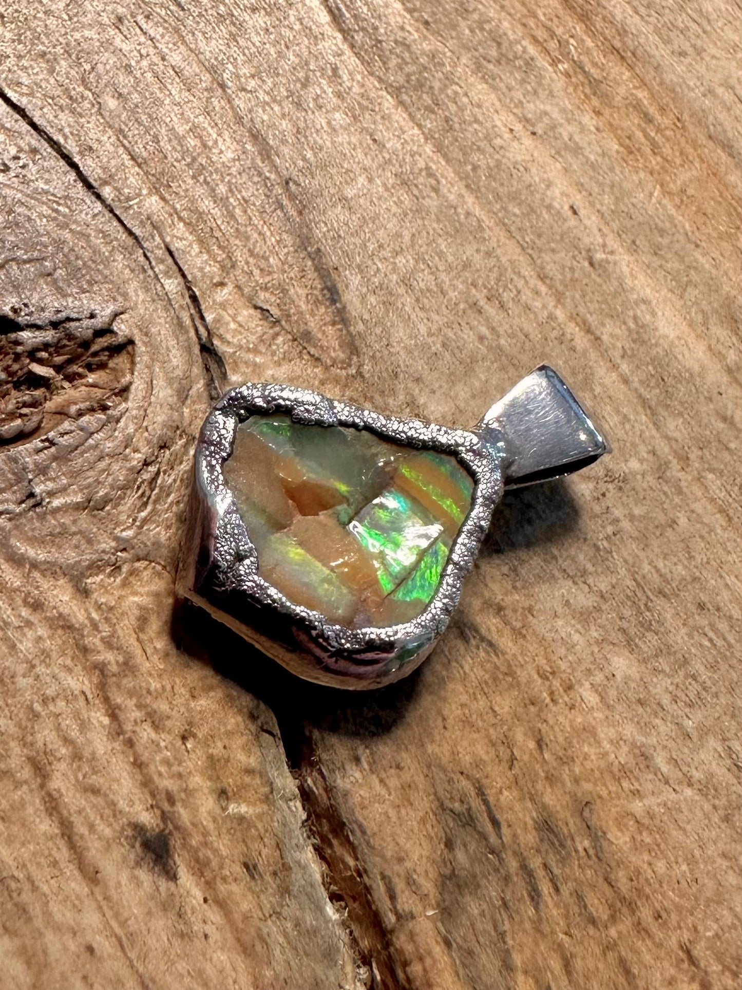 Vintage Opal 925 Silver Pendant