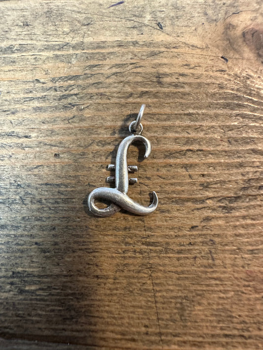 Vintage Pound Sign 925 Silver Pendant