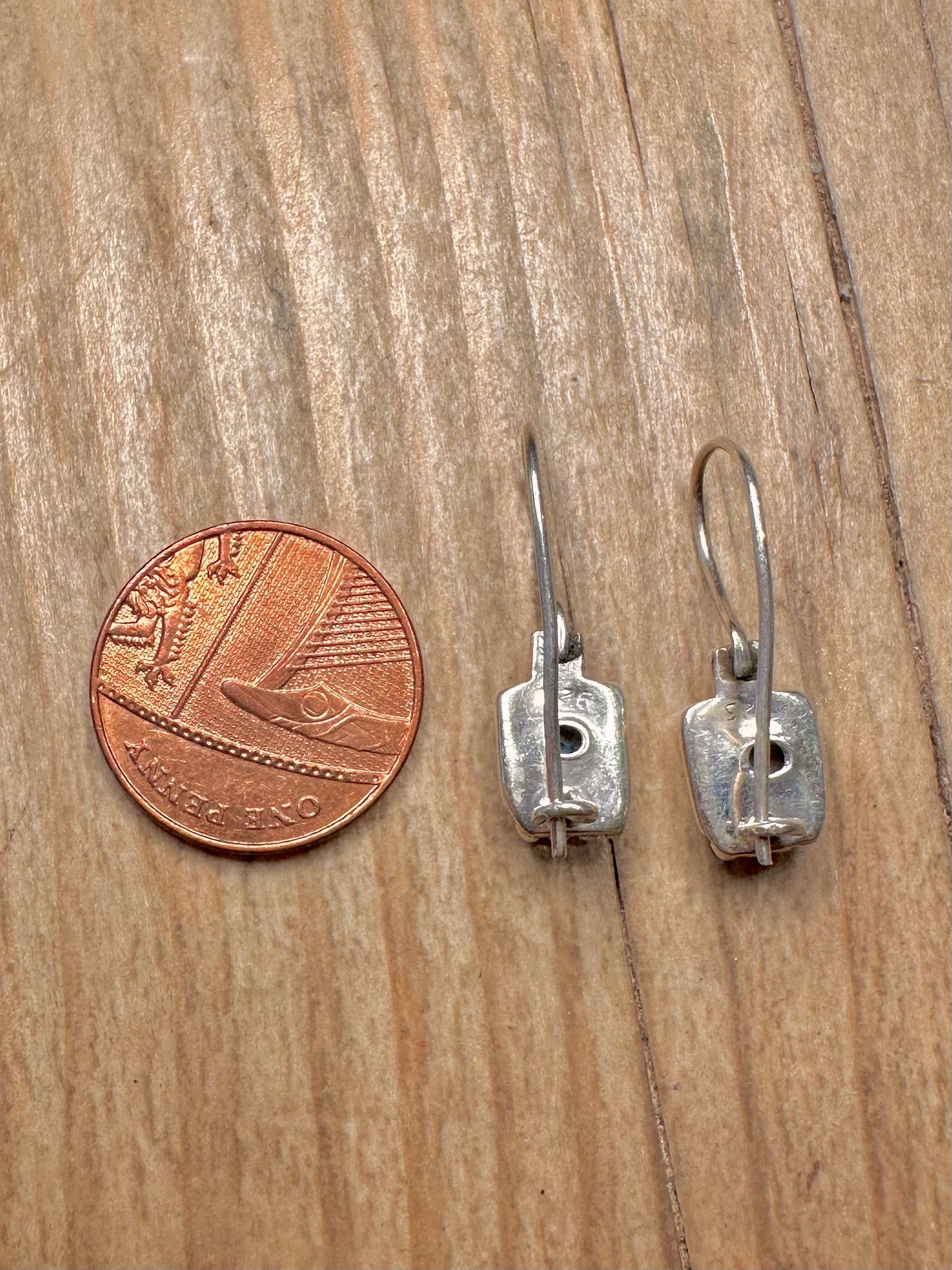 Vintage Moonstone Boho 925 Sterling Silver Earrings