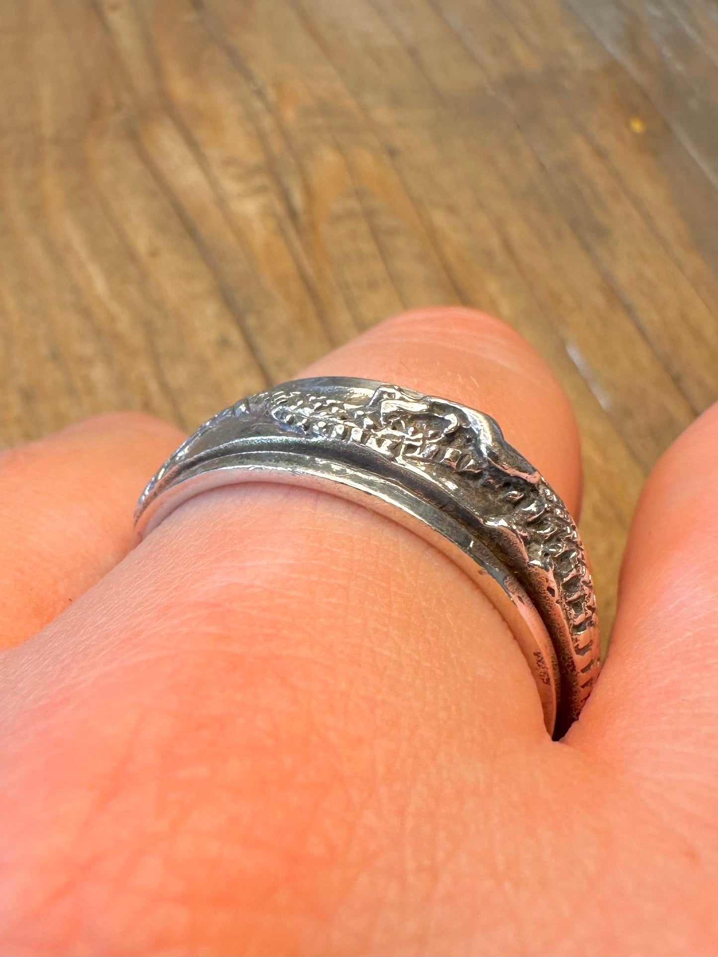 Dragon Spinner Band 925 Sterling Silver Size Z+2 1/2 Ring