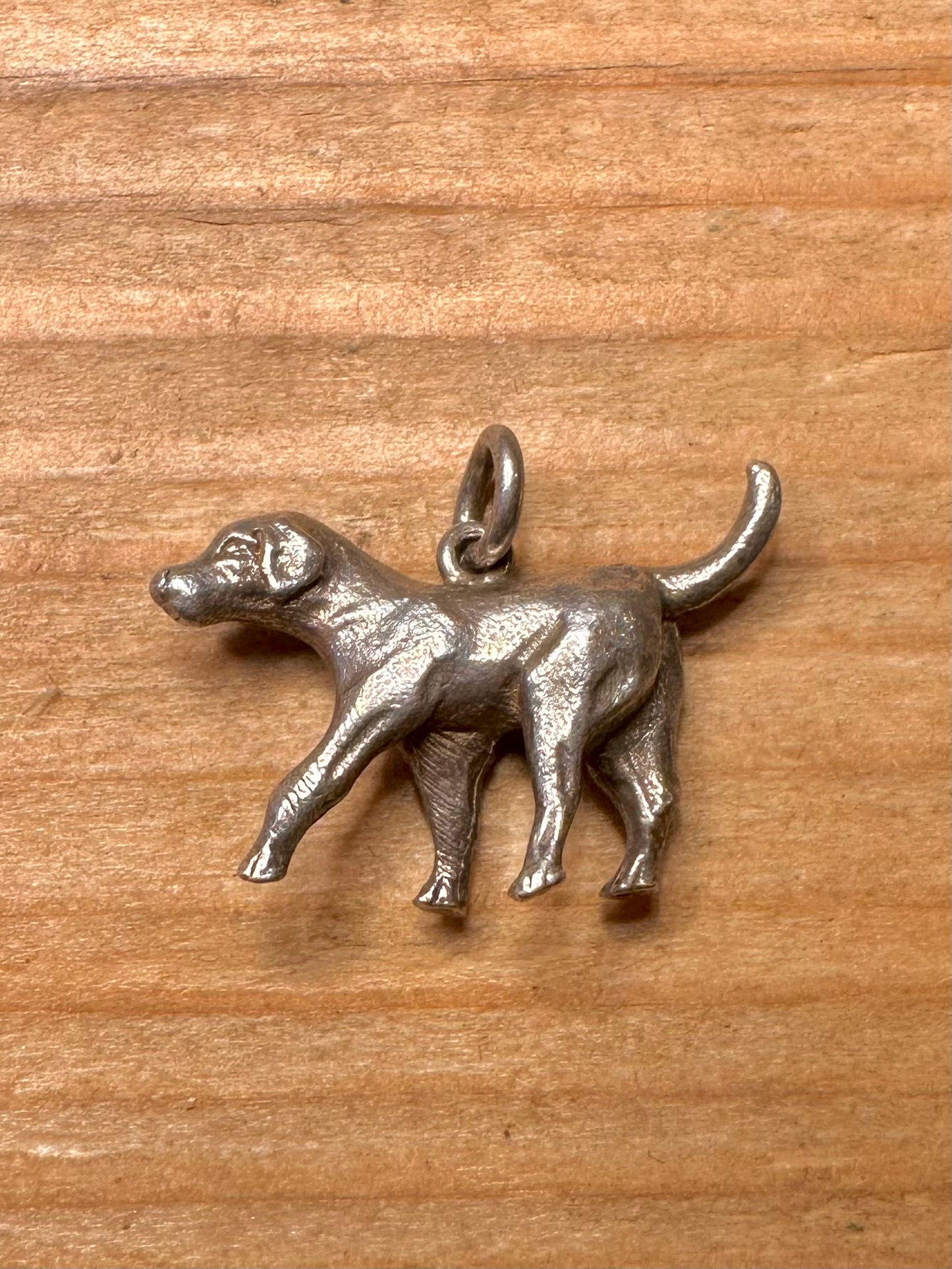 Vintage Hund 925 Sterling Silber Anhänger