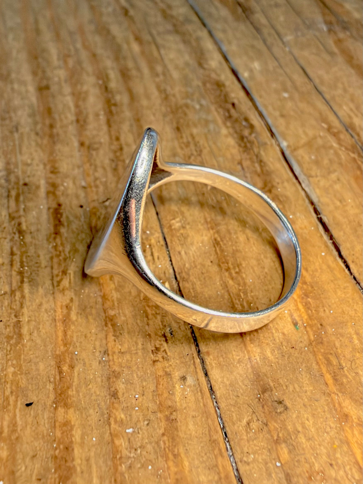 Oval Signet 925 Sterling Silver Size U1/2 Ring