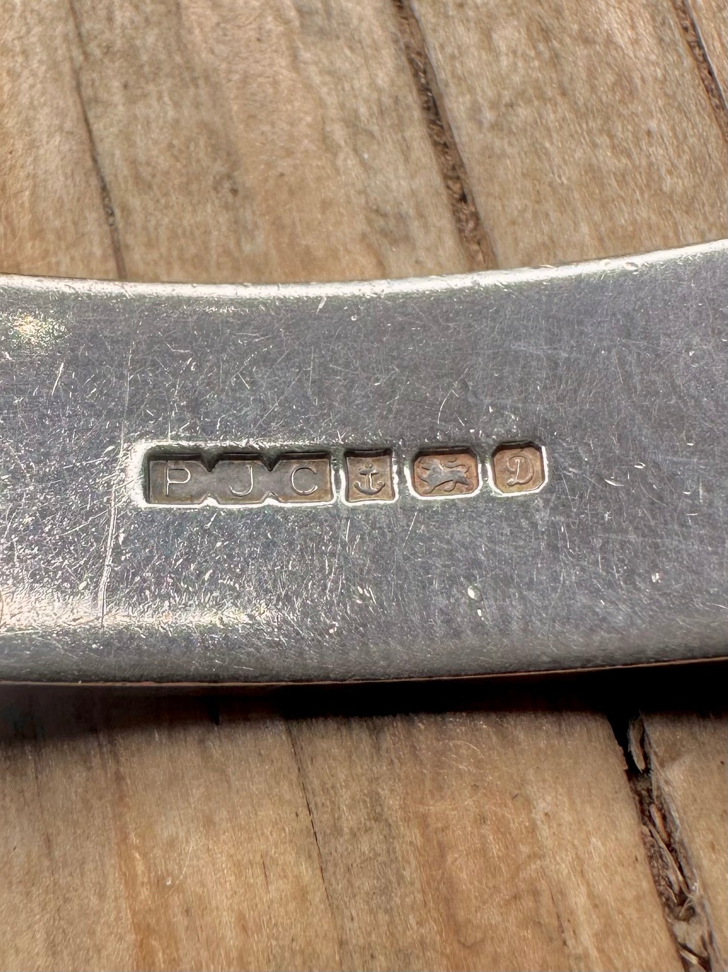 Vintage 1978 Chunky Heavy Identity Curb Chain 925 Sterling Silver 8.2 inch Bracelet