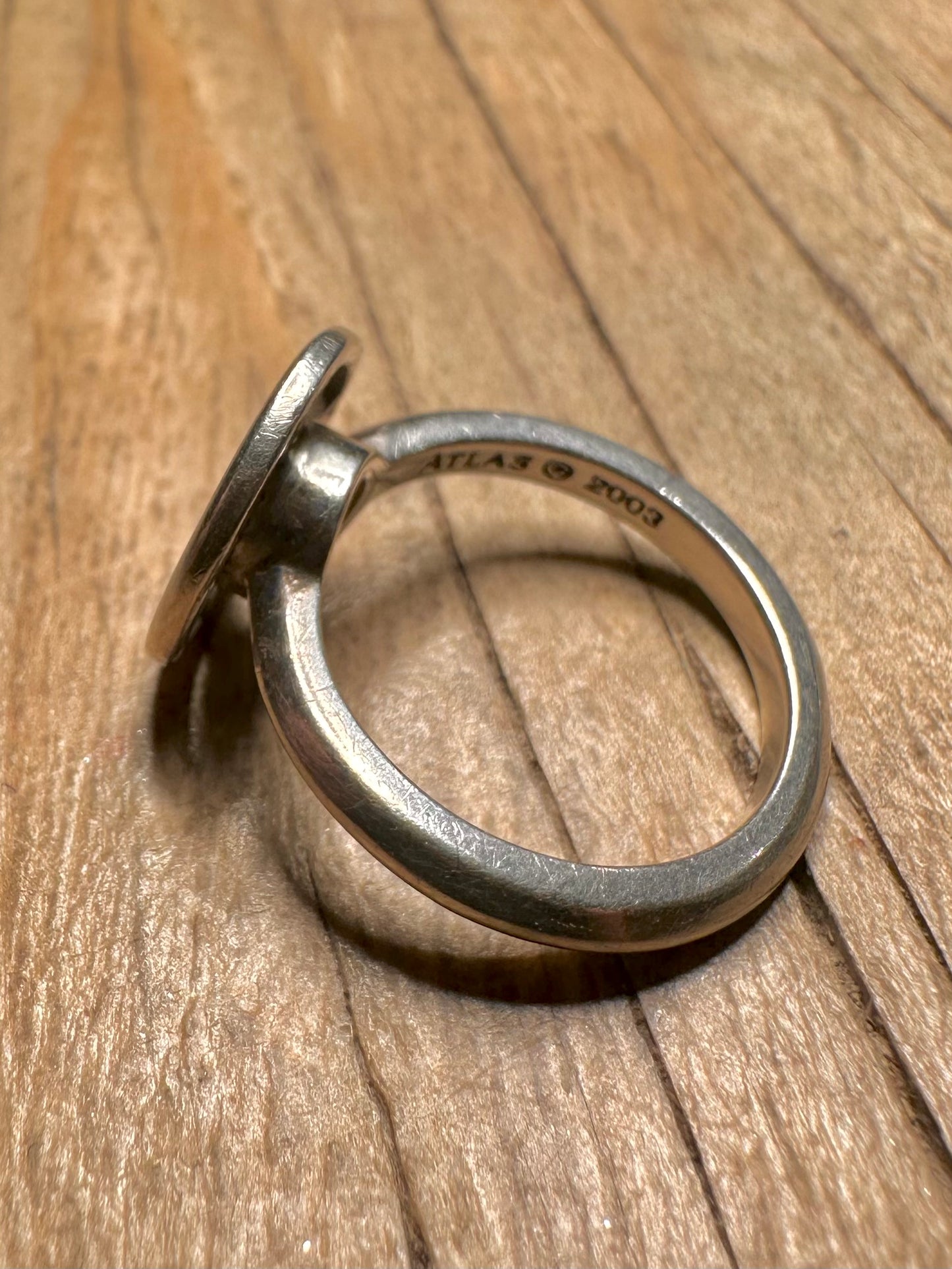 Tiffany & Co Atlas 2003 925 Sterling Silver Size L1/2 Ring